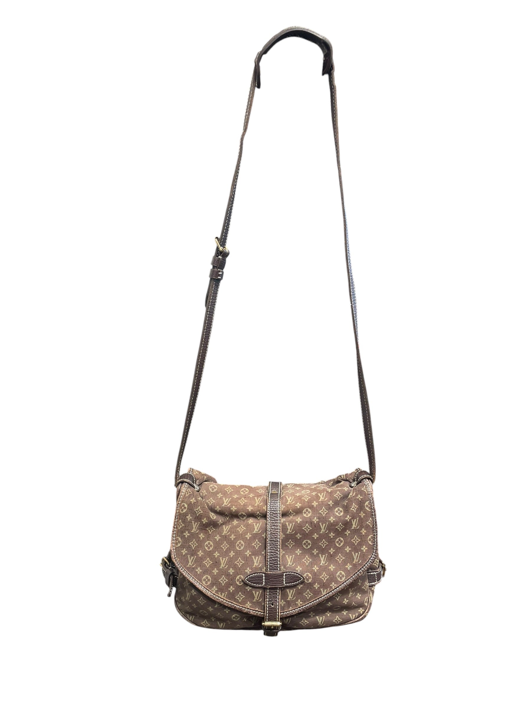 LOUIS VUITTON/Bag/Monogram/BRW/Mini Lin nSaumur 30 MB2018 view 1