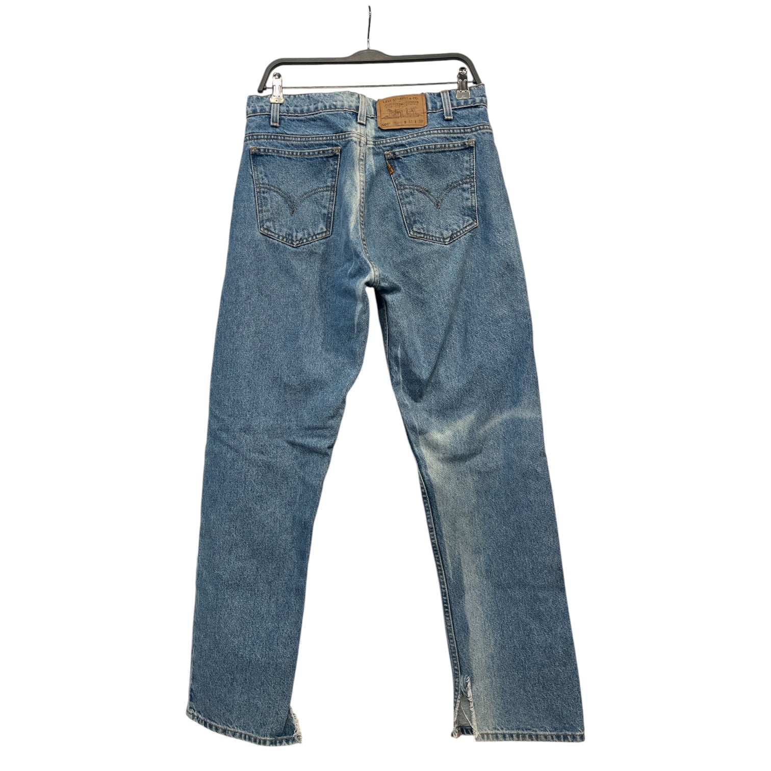 Levi's/Straight Pants/33/Denim/IDG/orange tab 505 back fade view 2