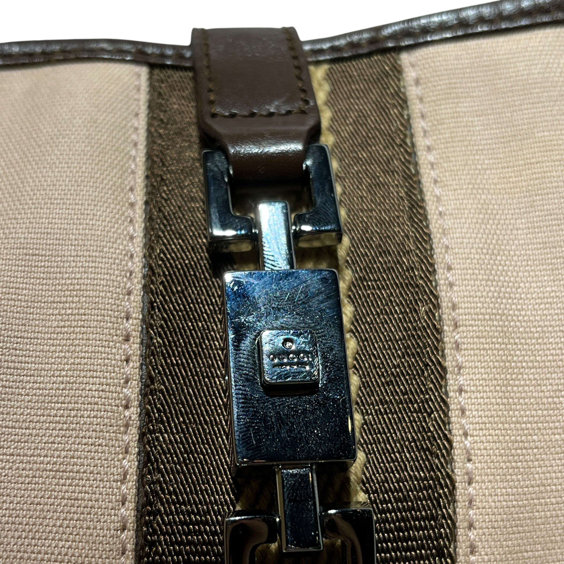 GUCCI/Hand Bag/Cotton/BEG/CANVAS JACKIE view 3