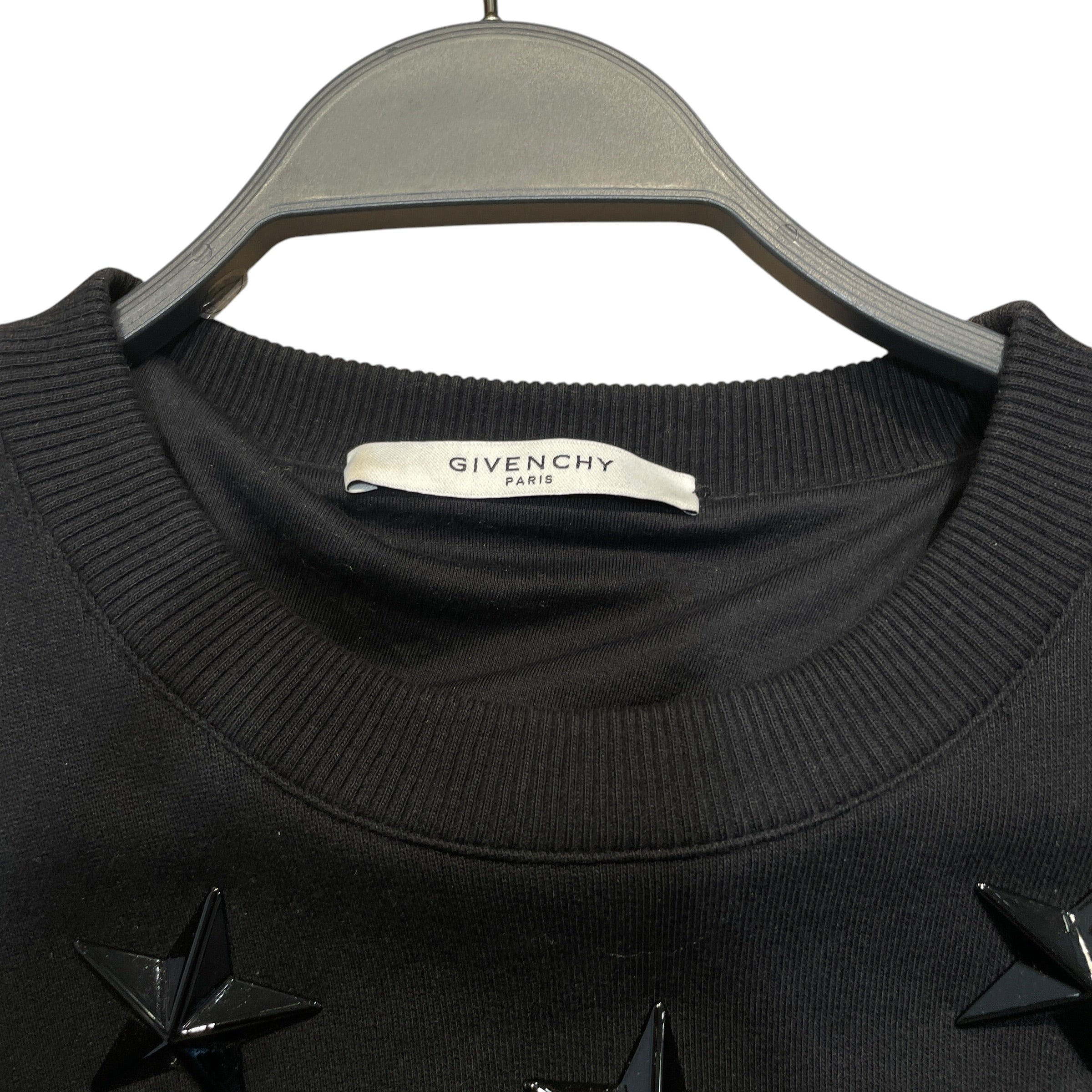 GIVENCHY/Sweatshirt/XS/Cotton/BLK/Plastic Star Collar view 6