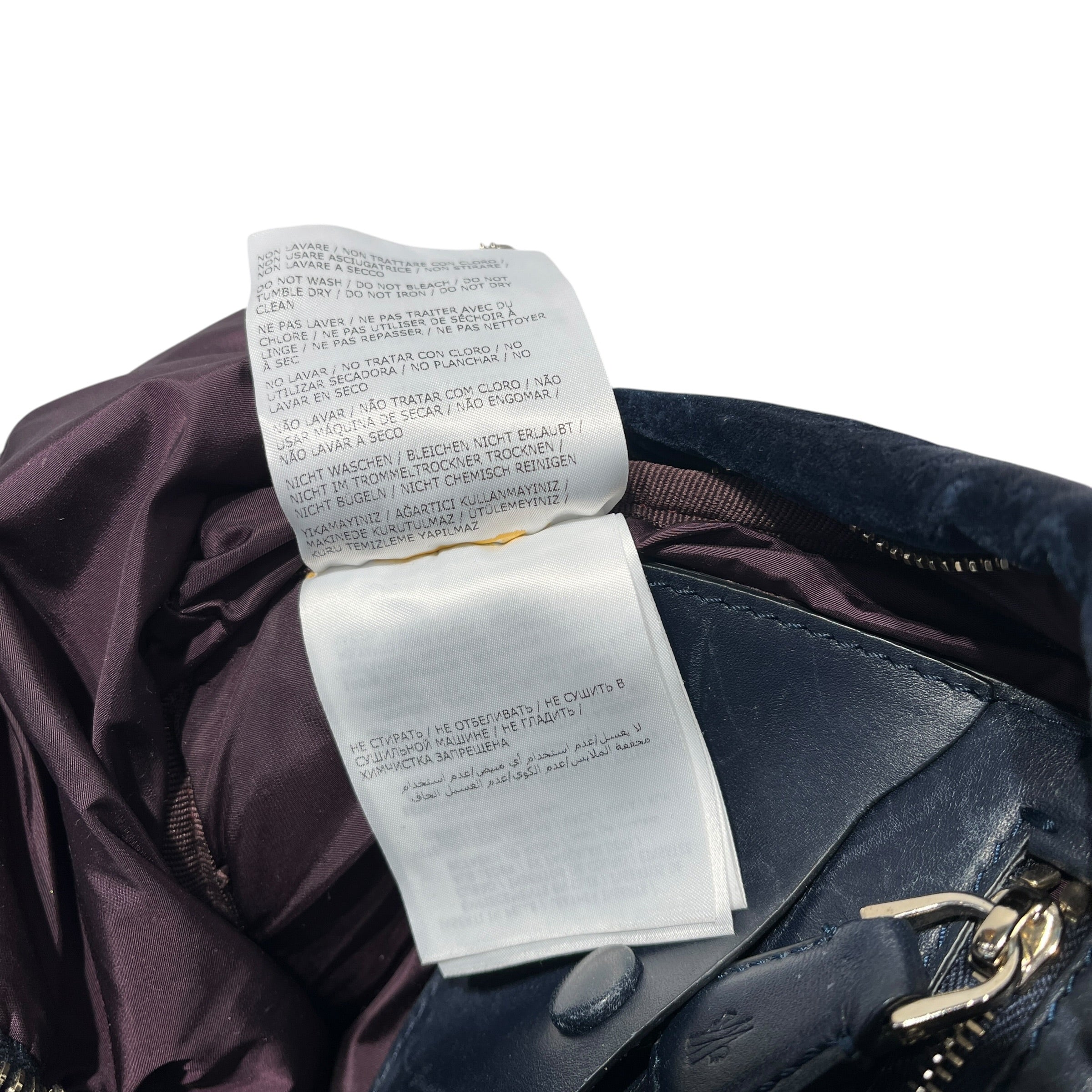 MONCLER/Backpack/NVY/velvet mini backpack view 8