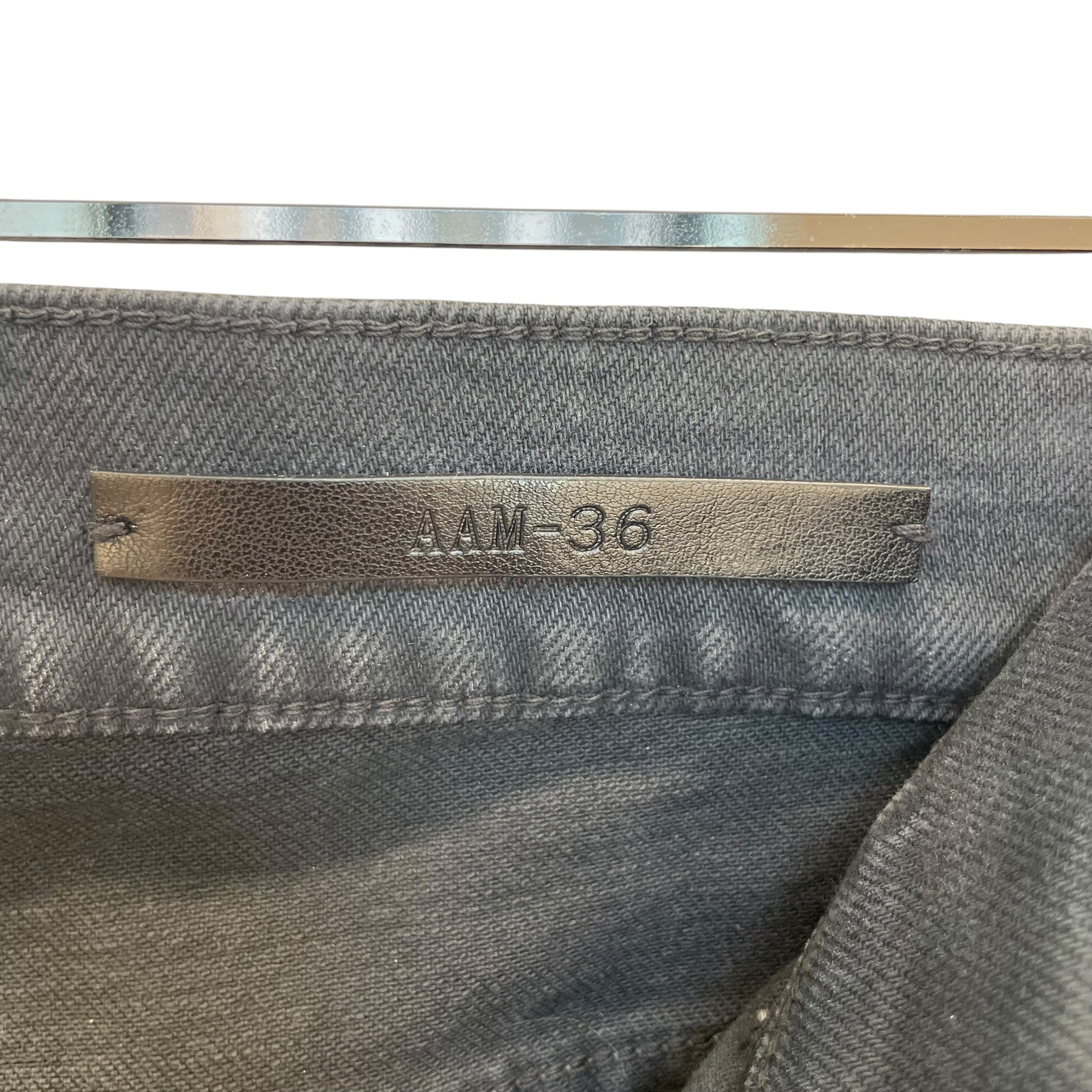 1017 ALYX 9SM(ALYX)/Skinny Pants/36/Denim/BLK/WHITE PAINTED/LEATHER POCKET view 4