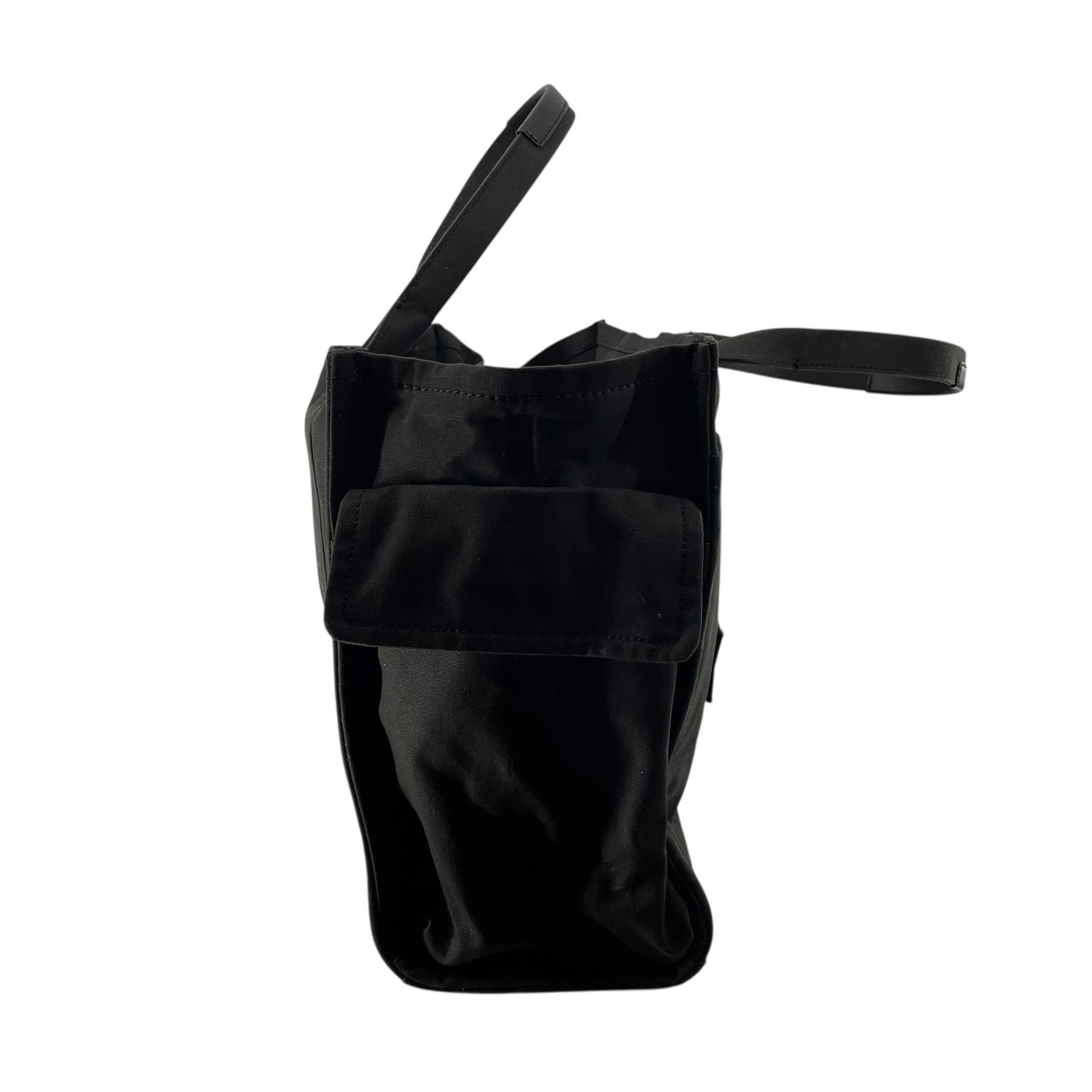 MARC JACOBS/Tote Bag/Cotton/BLK/THE TRABEL BAG view 3