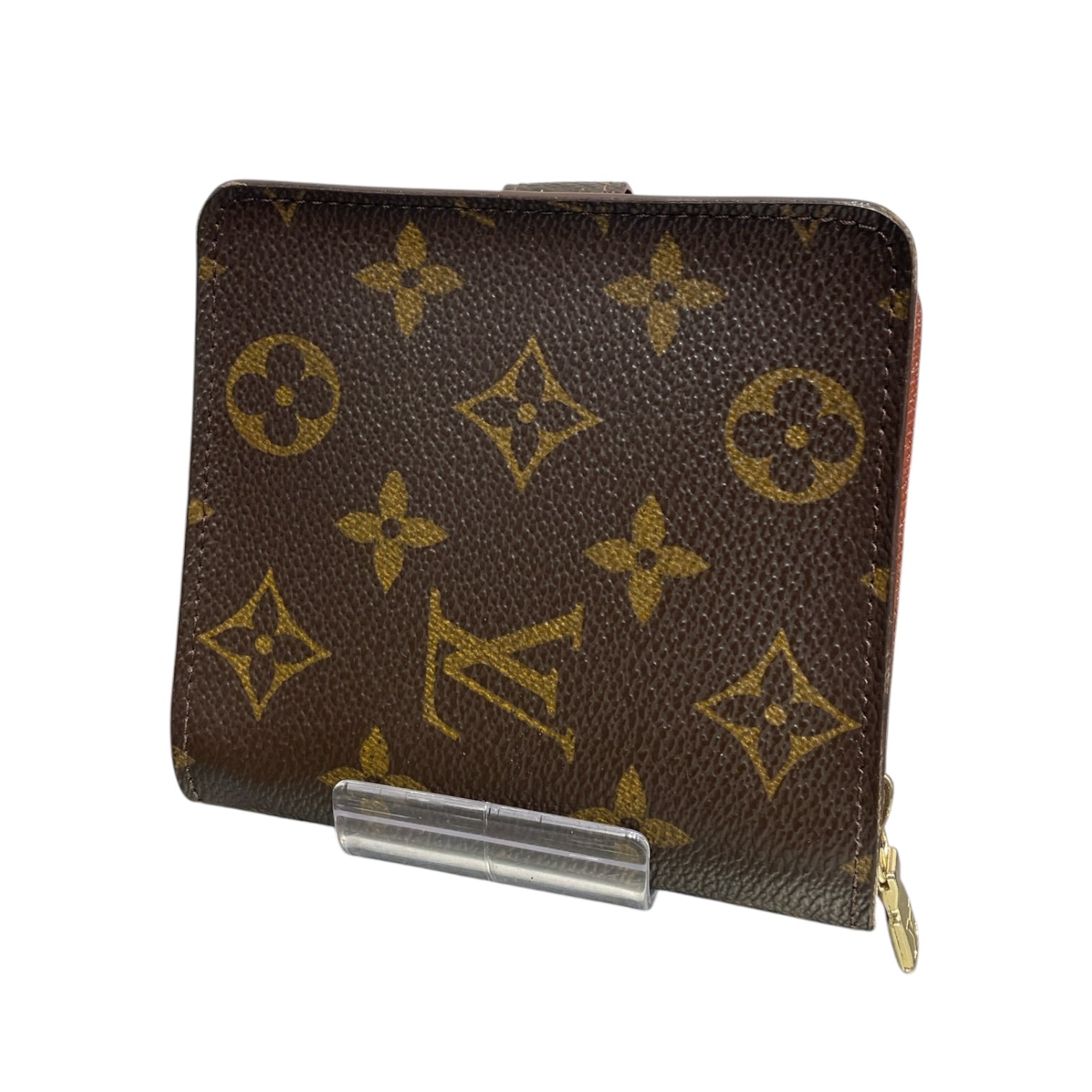 LOUIS VUITTON/Bifold Wallet/Monogram/Leather/BRW/L's/BIFOLD MONOGRAM W ZIPPER view 2