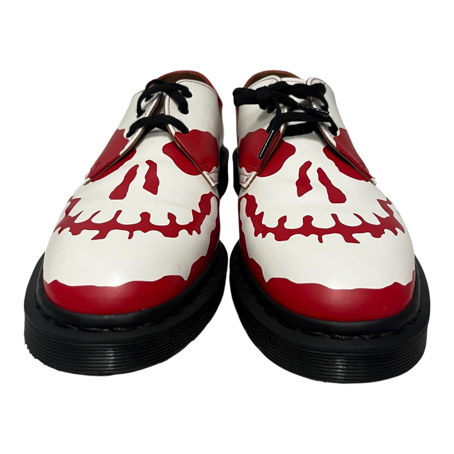 Supreme/Dr.Martens/Loafers/US 10.5/Graphic/Leather/RED/skull view 1