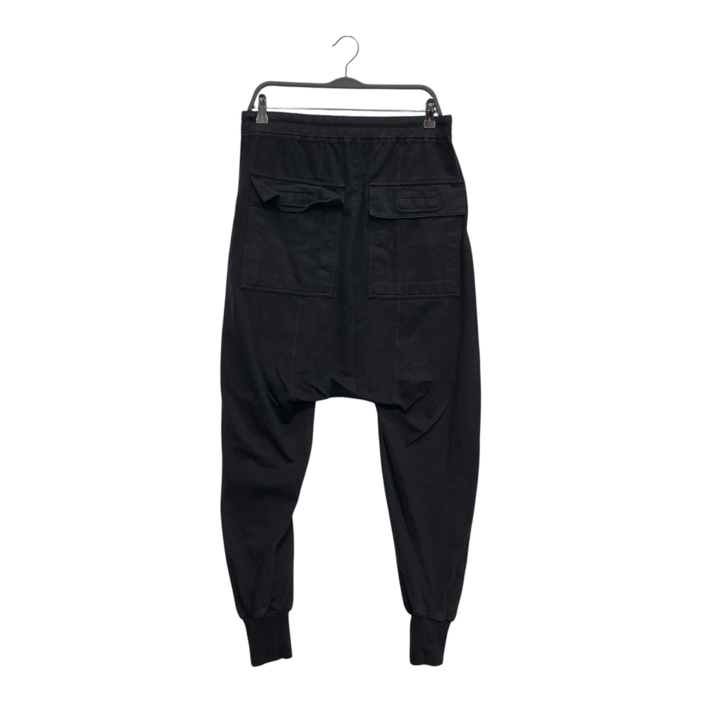 RICK OWENS DRKSHDW/Cropped Pants/S/Cotton/BLK/DROPCROTCH PANT view 2