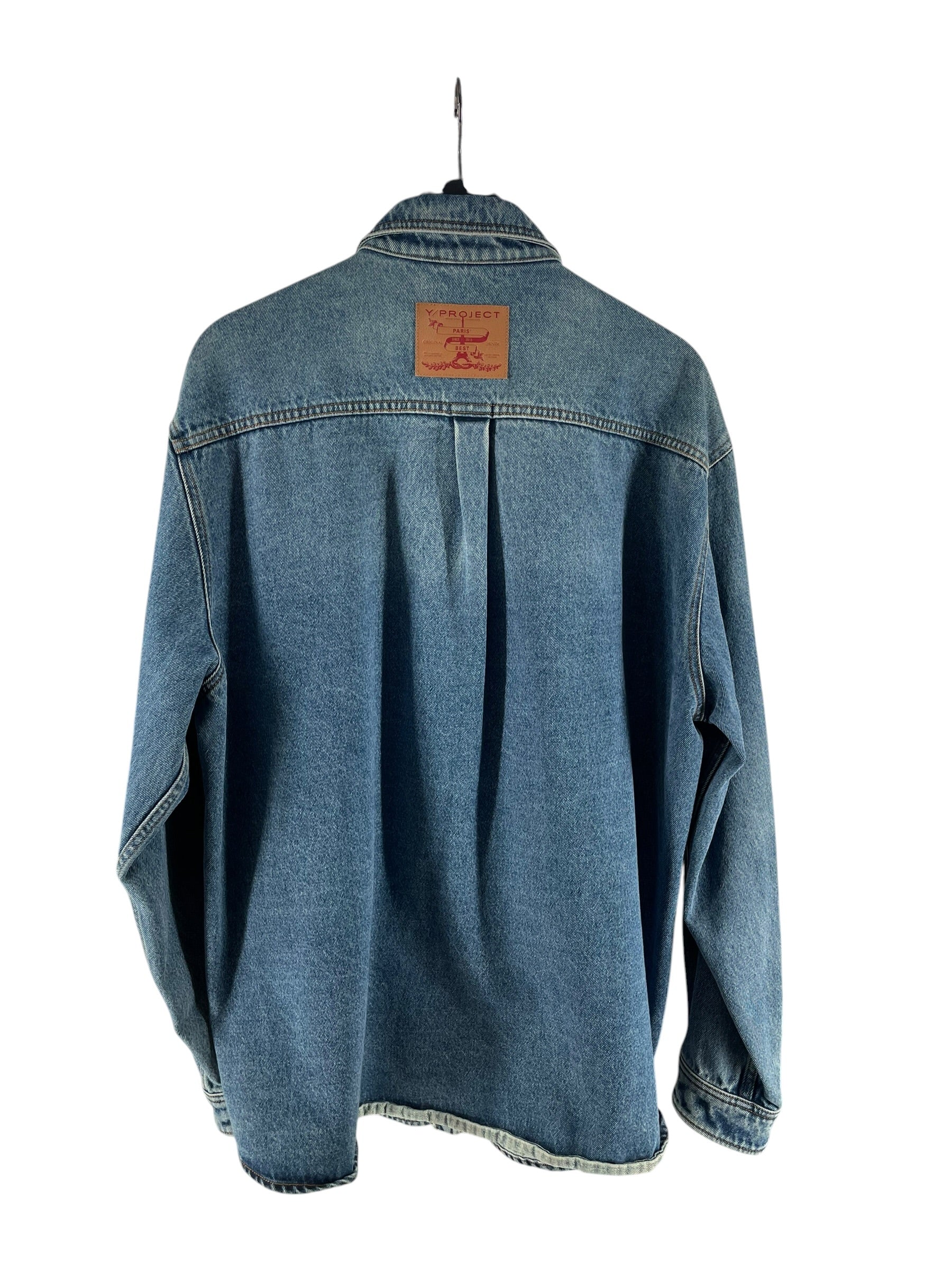 Y/PROJECT/Denim Jkt/L/Cotton/BLU/REMOVABLE FRONT DENIM SHIRT view 2