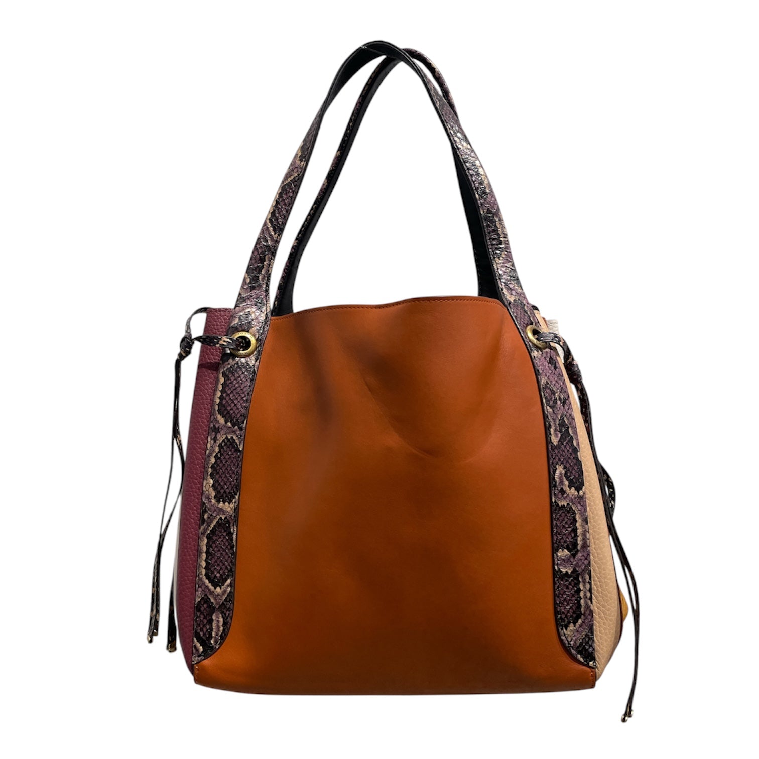 COACH/Hand Bag/Leather/ORN/SNAKESKIN SIDES view 2