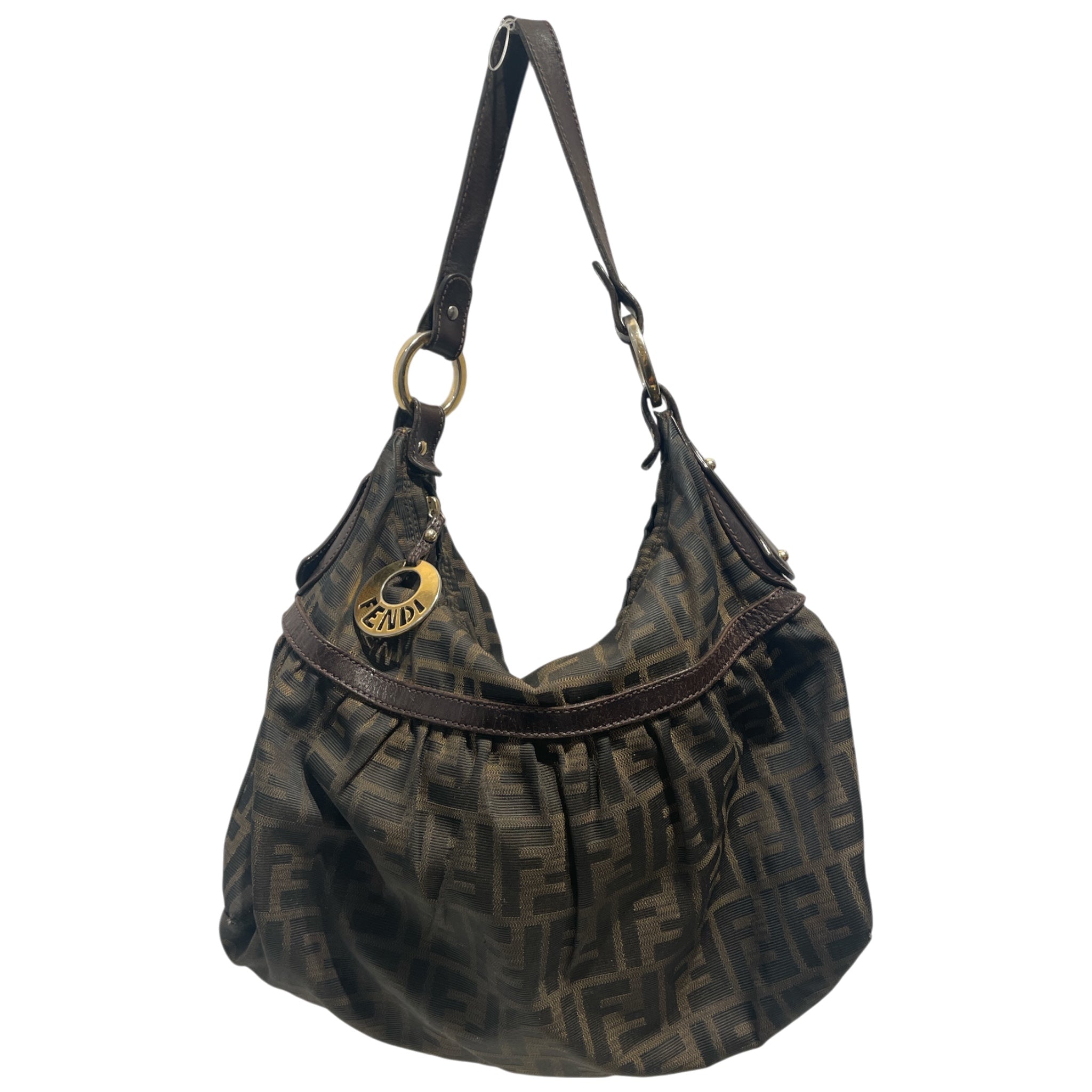 FENDI/Hand Bag/All Over Print/BRW/chef canvas bag view 1