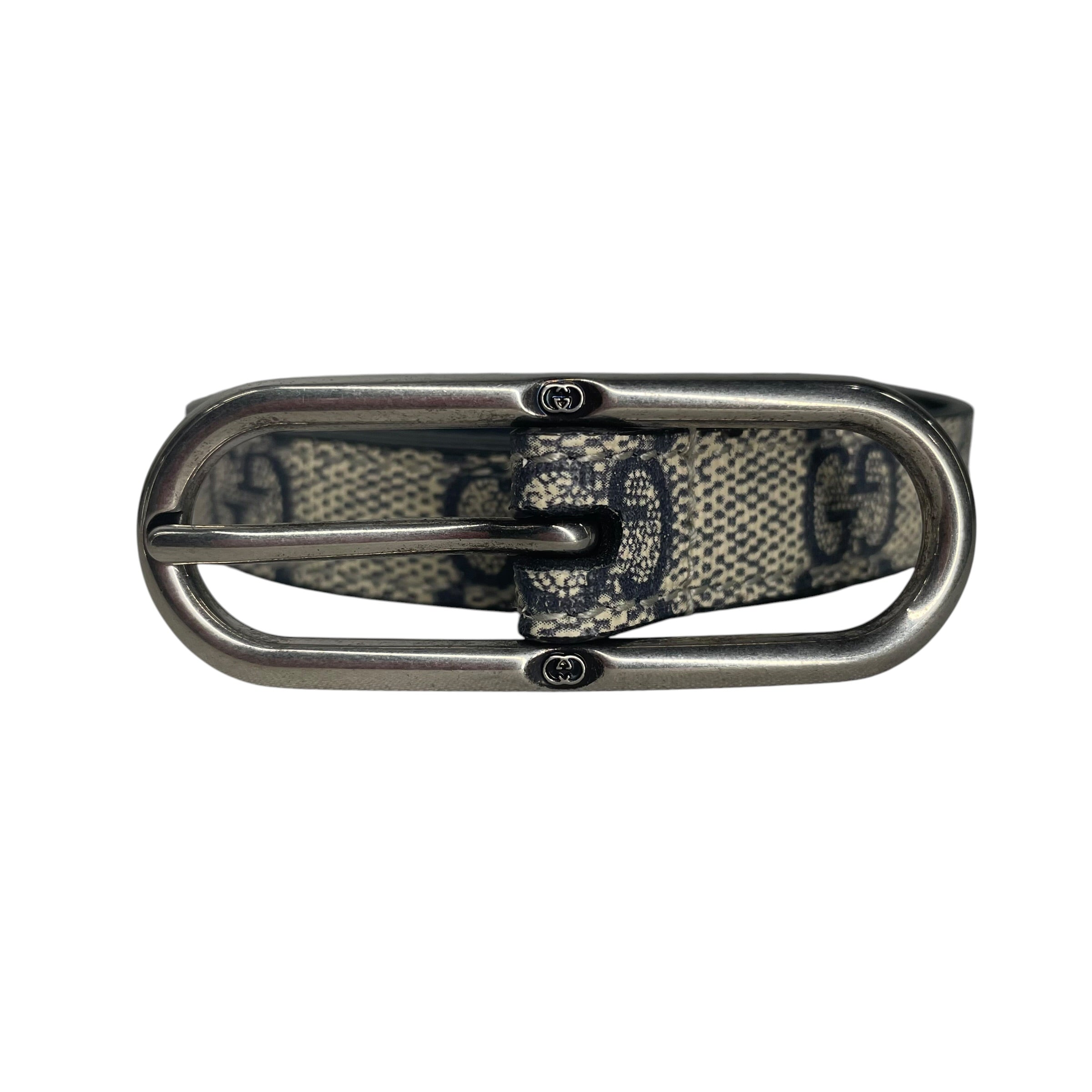 GUCCI/Belt/Monogram/Leather/BEG/OVALBUCKLE view 1