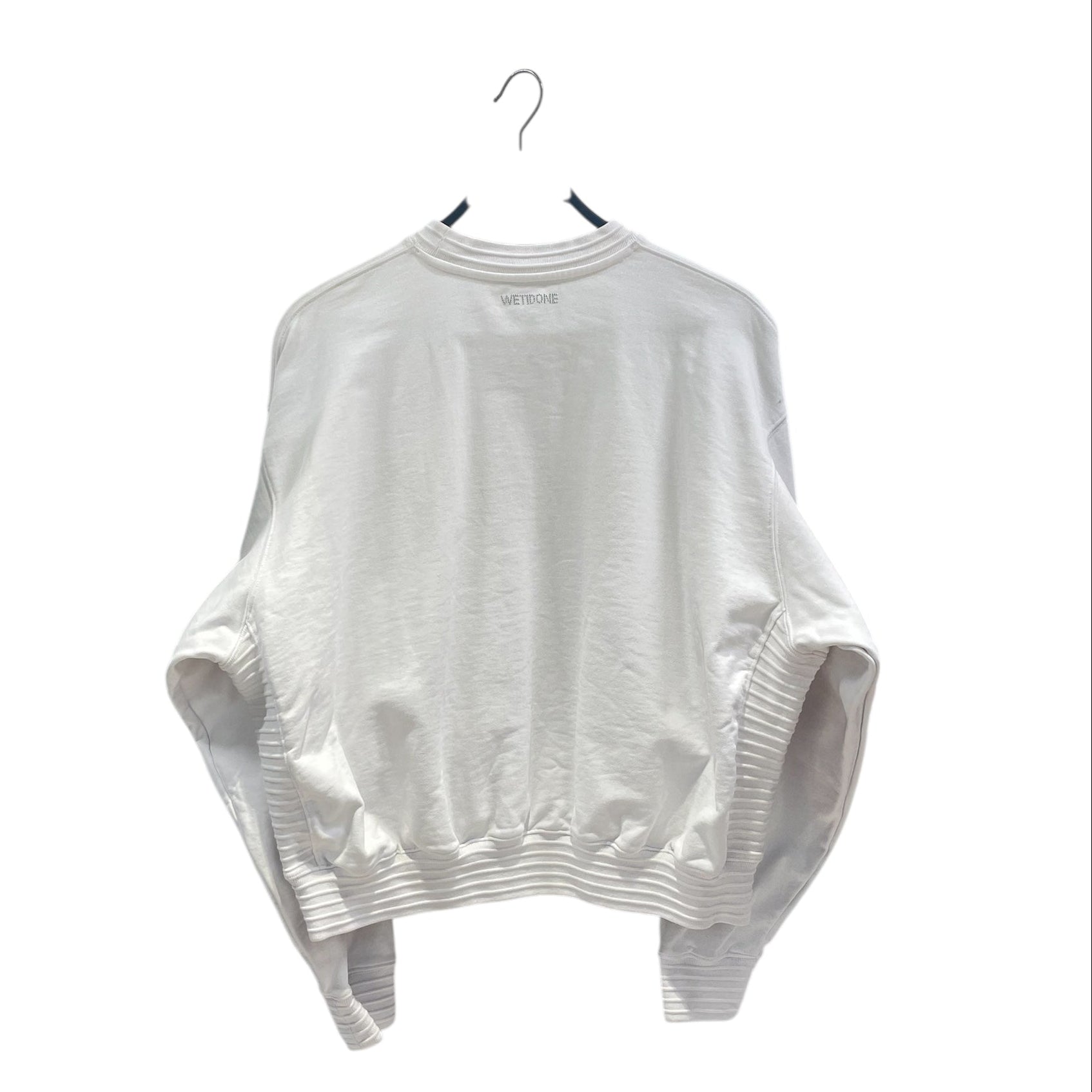 WE11DONE/T-Shirt/M/Cotton/WHT/RIBBED WHITE SWEATER view 2