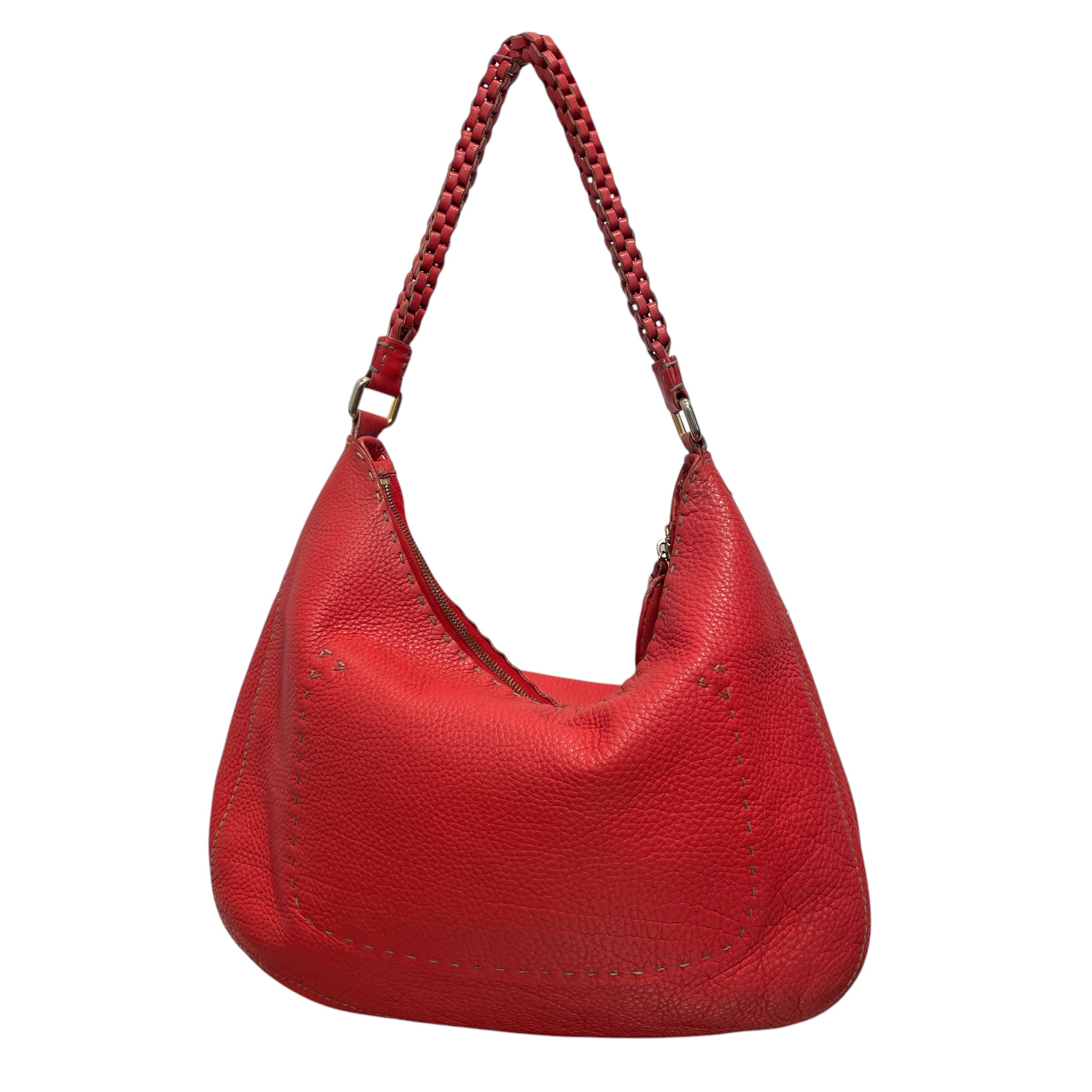 FENDI/Hand Bag/Leather/RED/FENDI LOGO HOBO view 2