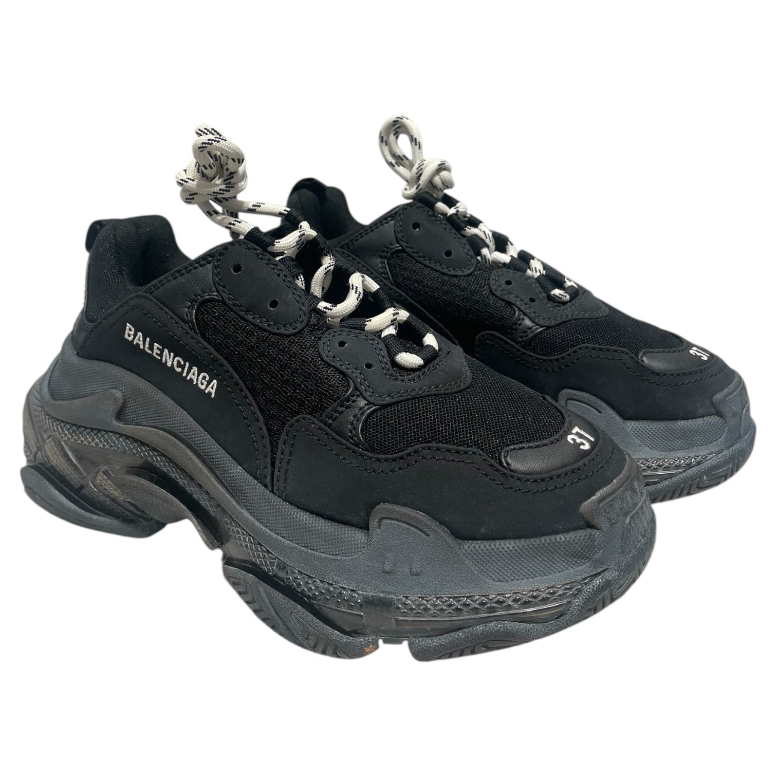 BALENCIAGA/Hi-Sneakers/EU 37/BLK/Triple S Black 37 view 1