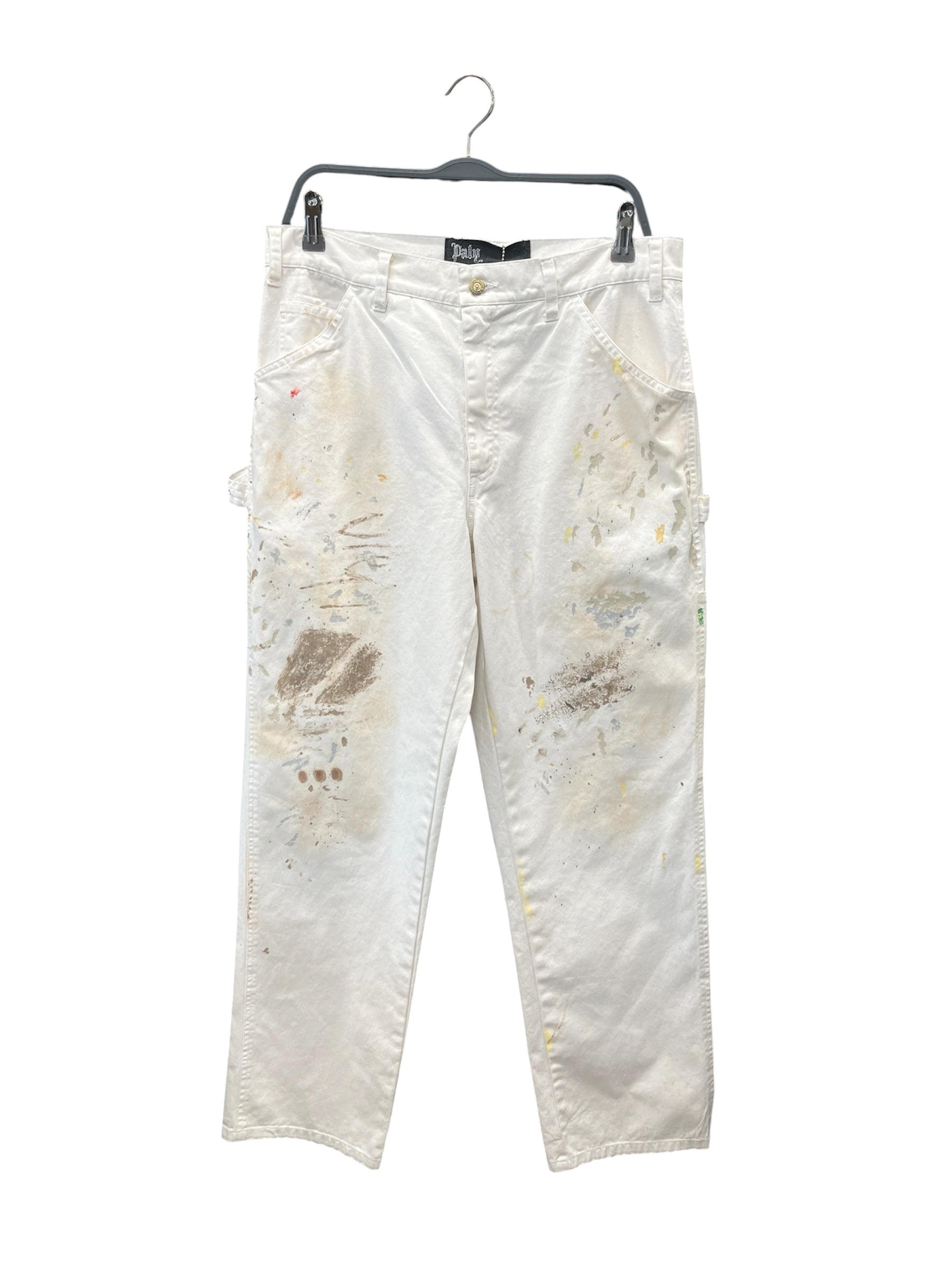 Paly Hollyowod/Cargo Pants/32/Cotton/WHT/Button Fly/All Over Print/ view 1