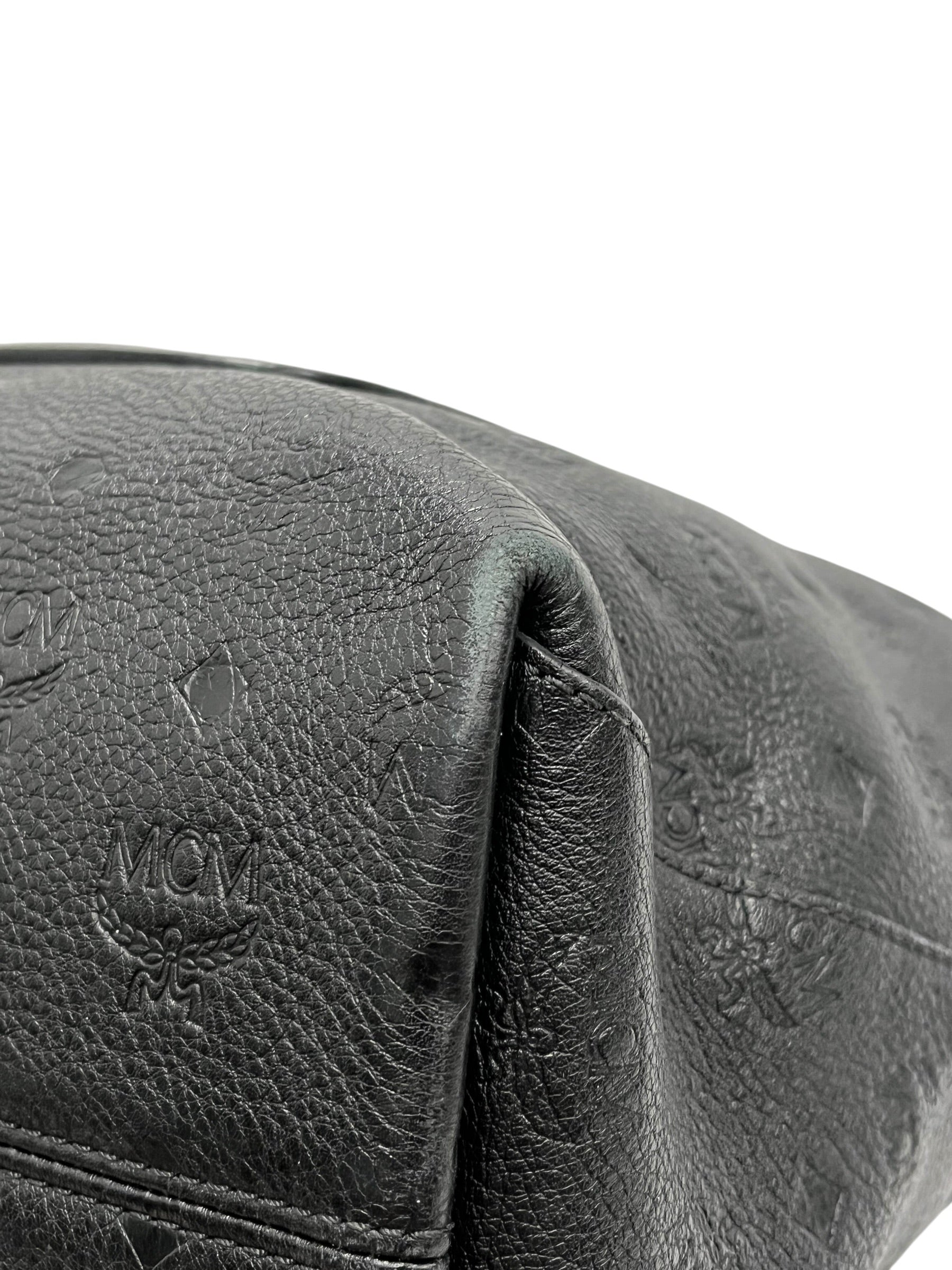 MCM/Cross Body Bag/Monogram/Leather/BLK/Klara Hobo view 8