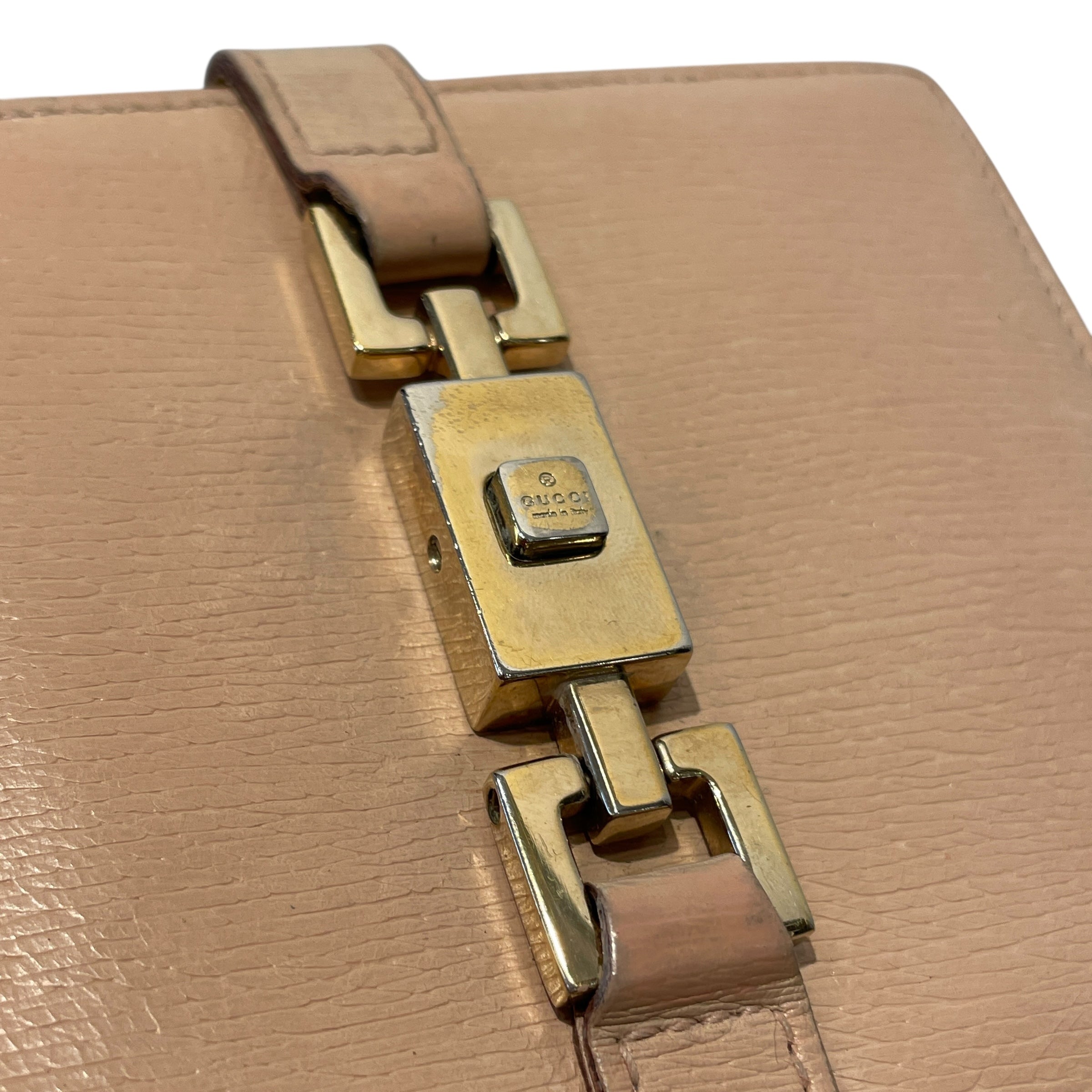 GUCCI/Bifold Wallet/Leather/BEG/PISTON LOCK view 6