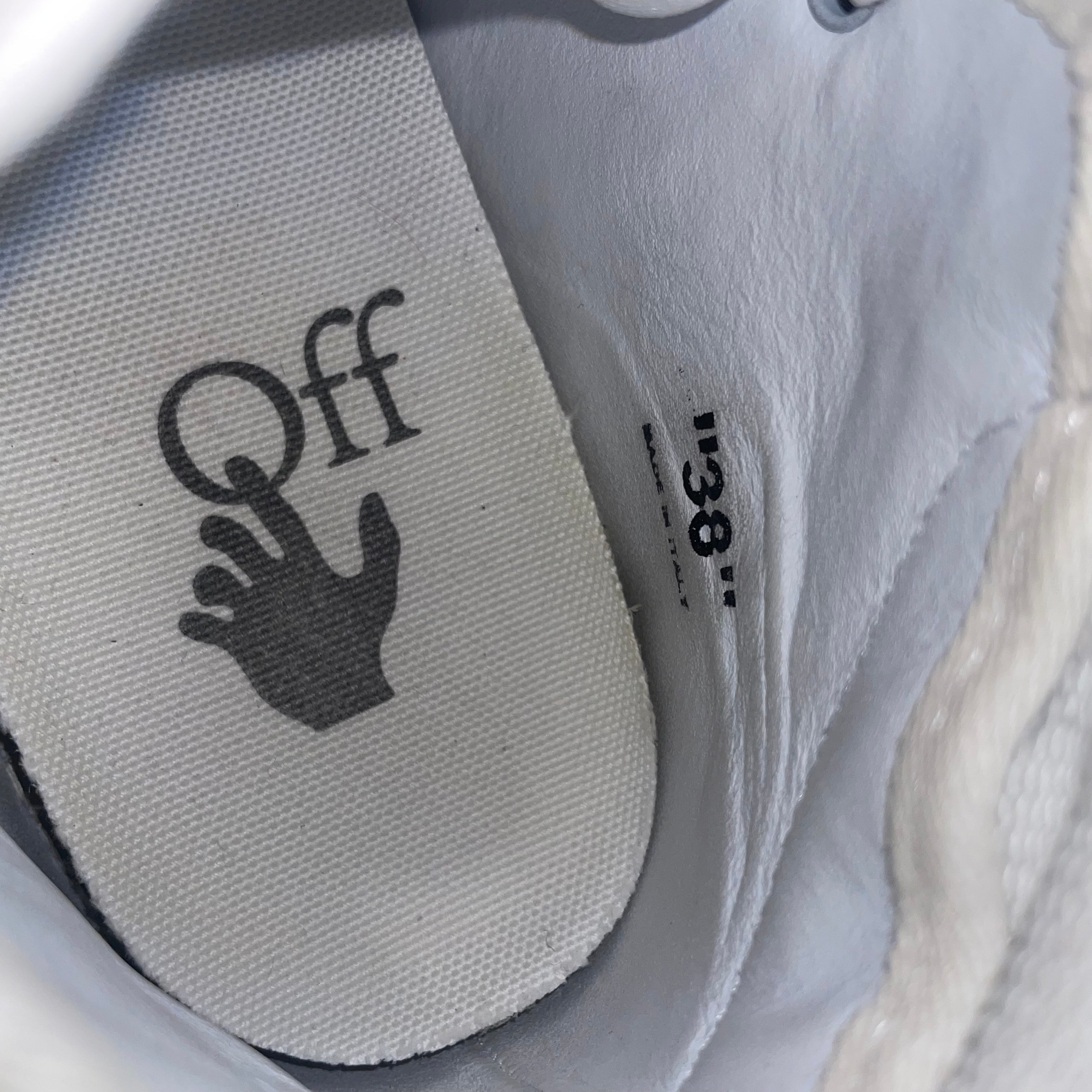 OFF-WHITE/Hi-Sneakers/EU 38/Nylon/WHT/ORANGE TAGS view 6
