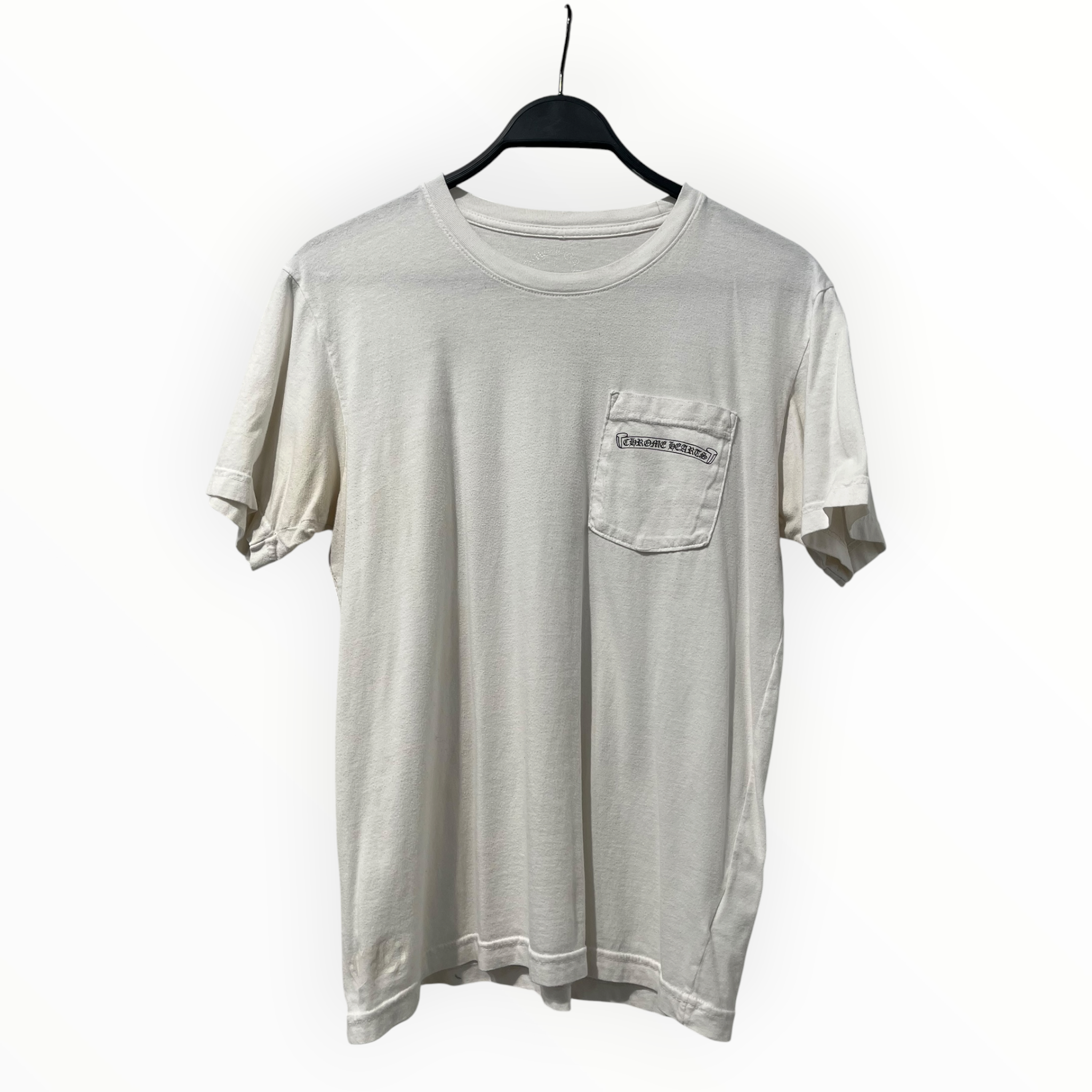 CHROME HEARTS/T-Shirt/M/Cotton/WHT/BACK LOGO TEE view 1