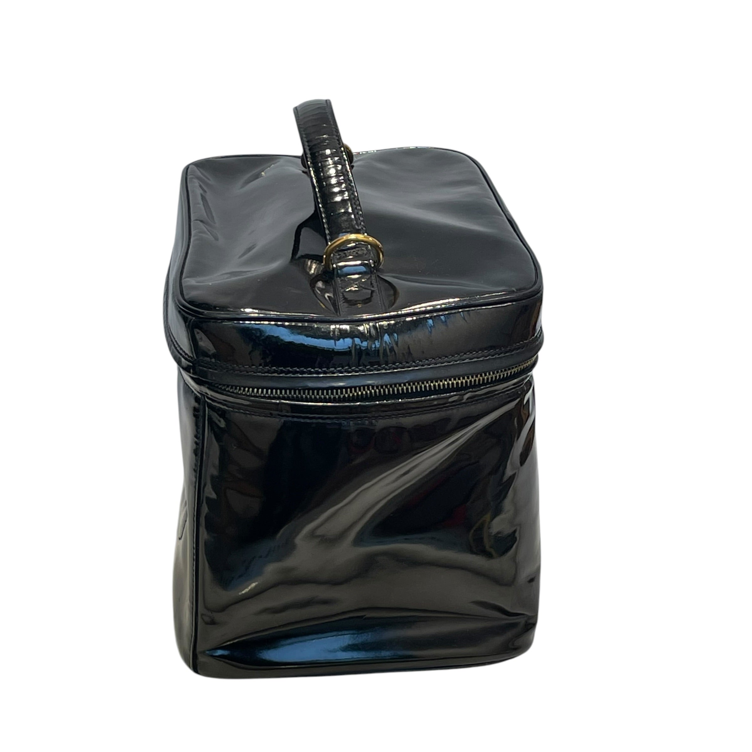 CHANEL/Bag/Leather/BLK/vanity case large cc view 4
