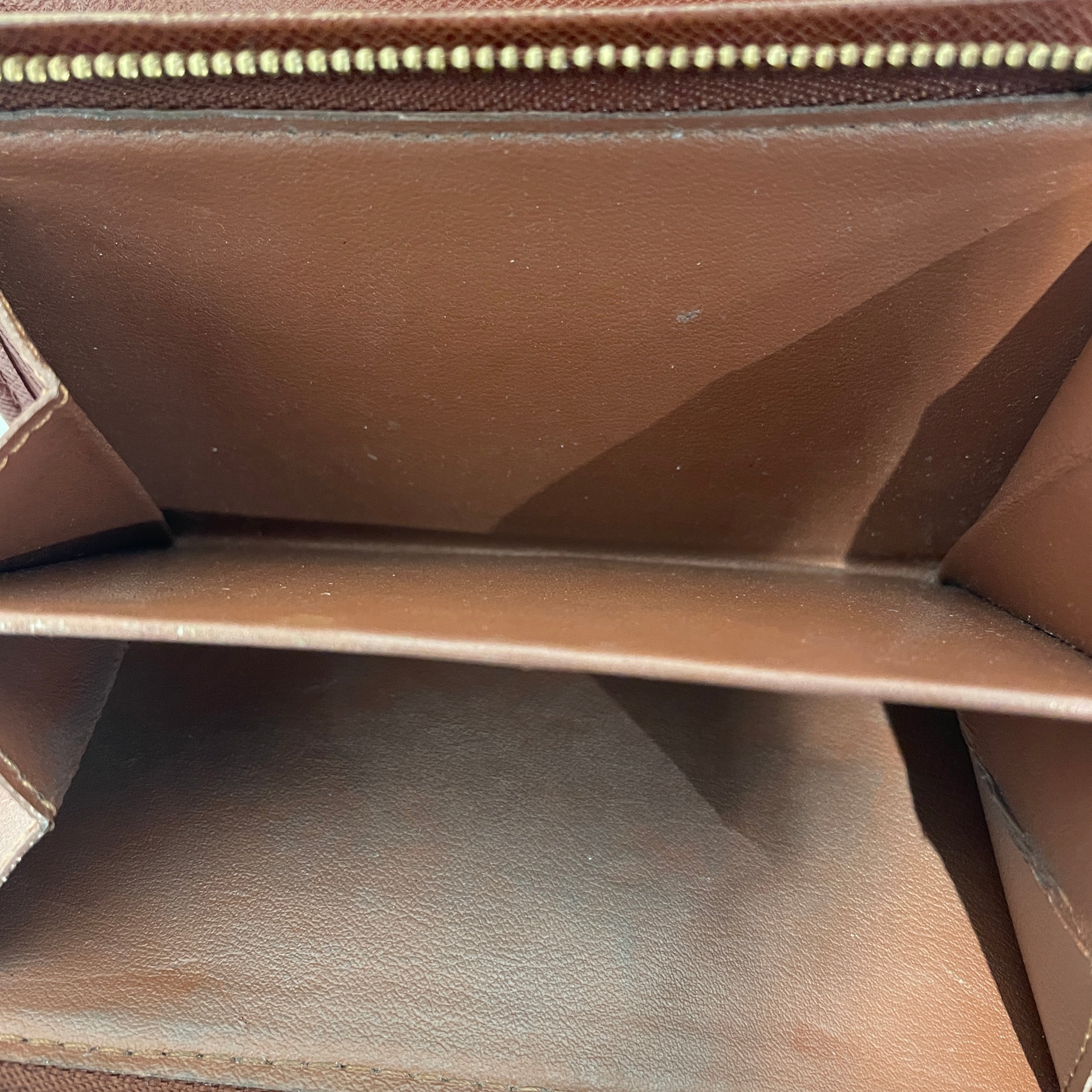 LOUIS VUITTON/Long Wallet/Brown/Monogram/PORTE MONNAIE ZIP_MONOGRAM CANVAS/M61735 view 3