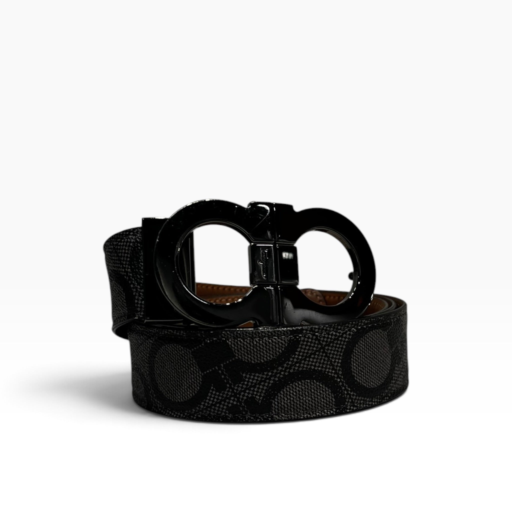 Salvatore Ferragamo/Belt/Monogram/GRY/M's/GV-67 9705 view 1