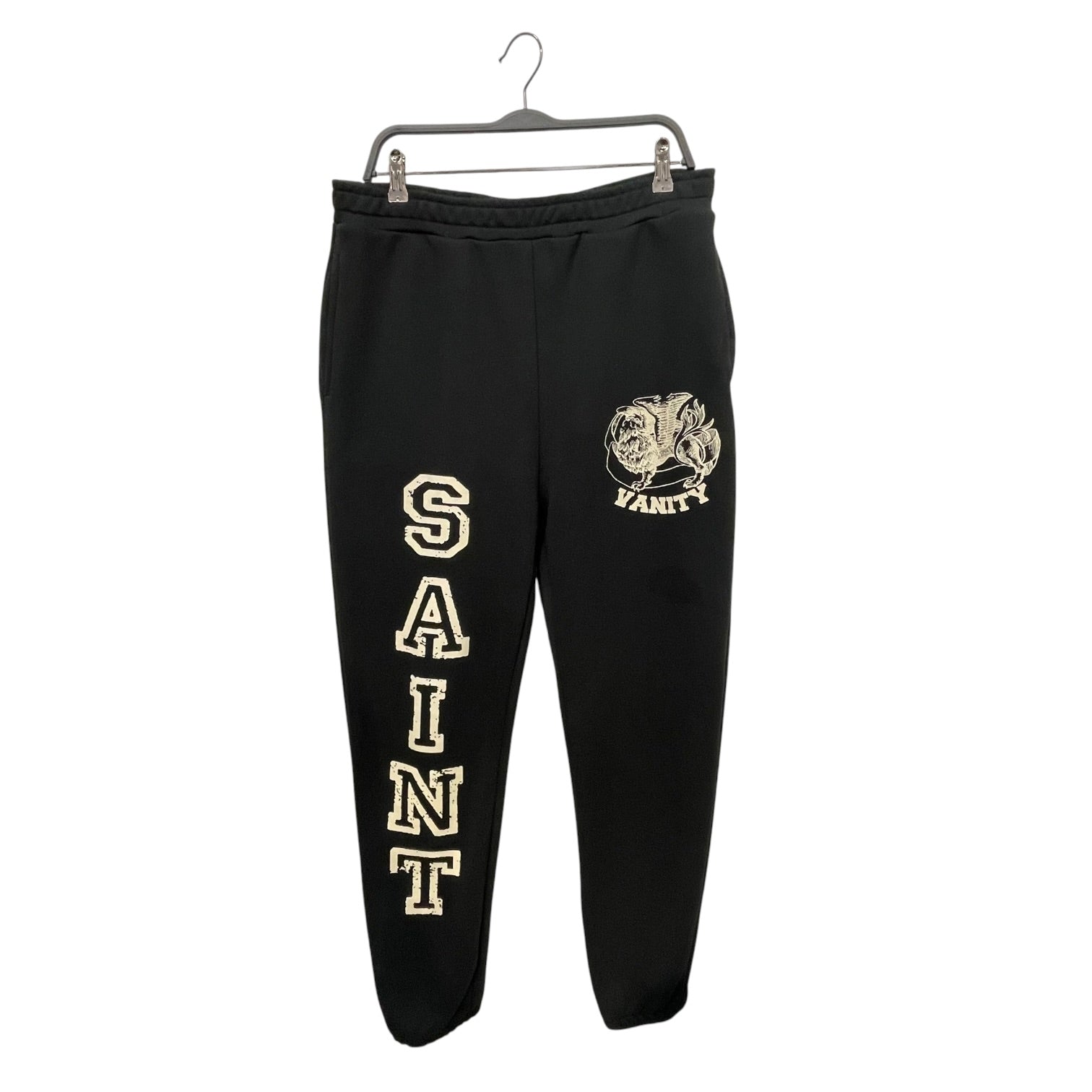 SAINT VANITY/Pants/XXL/Cotton/BLK/Graphic/VARSITY SWEATS view 1