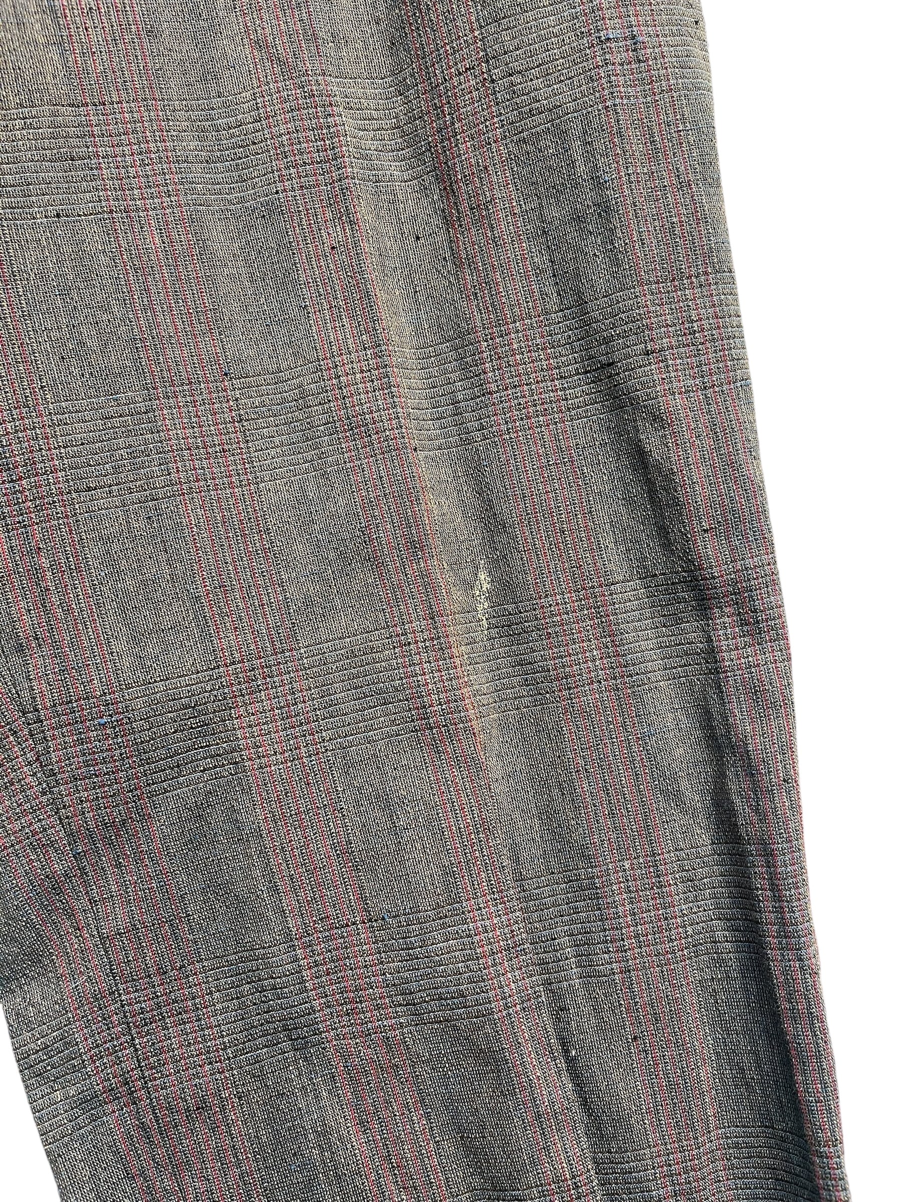 DRIES VAN NOTEN/Pants/50/Wool/GRY/Plaid/RED PLAID STRIPES view 3