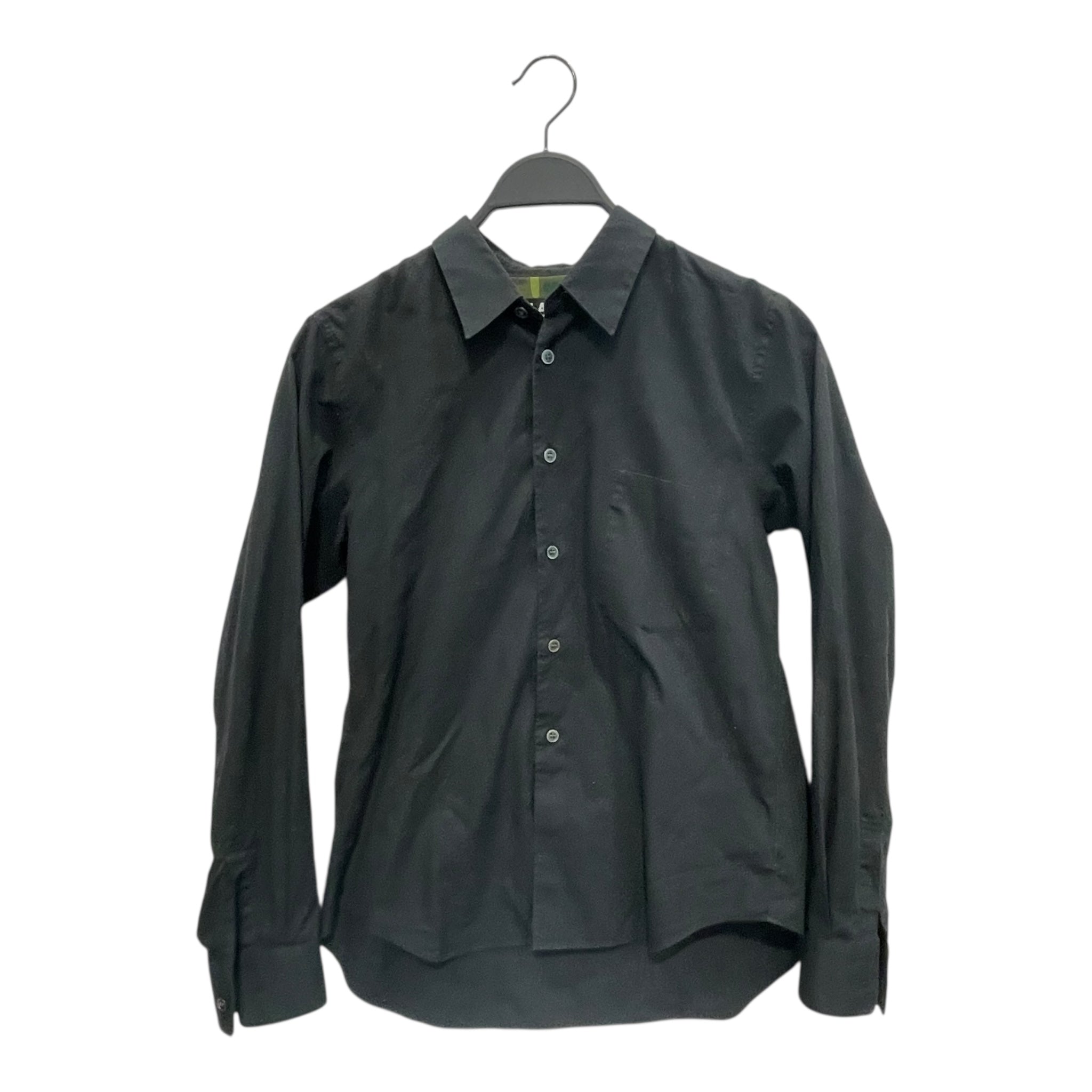 BLACK COMME des GARCONS/LS Shirt/S/Cotton/BLK/GEOMETRIC GRAPHIC SHOULDER view 1