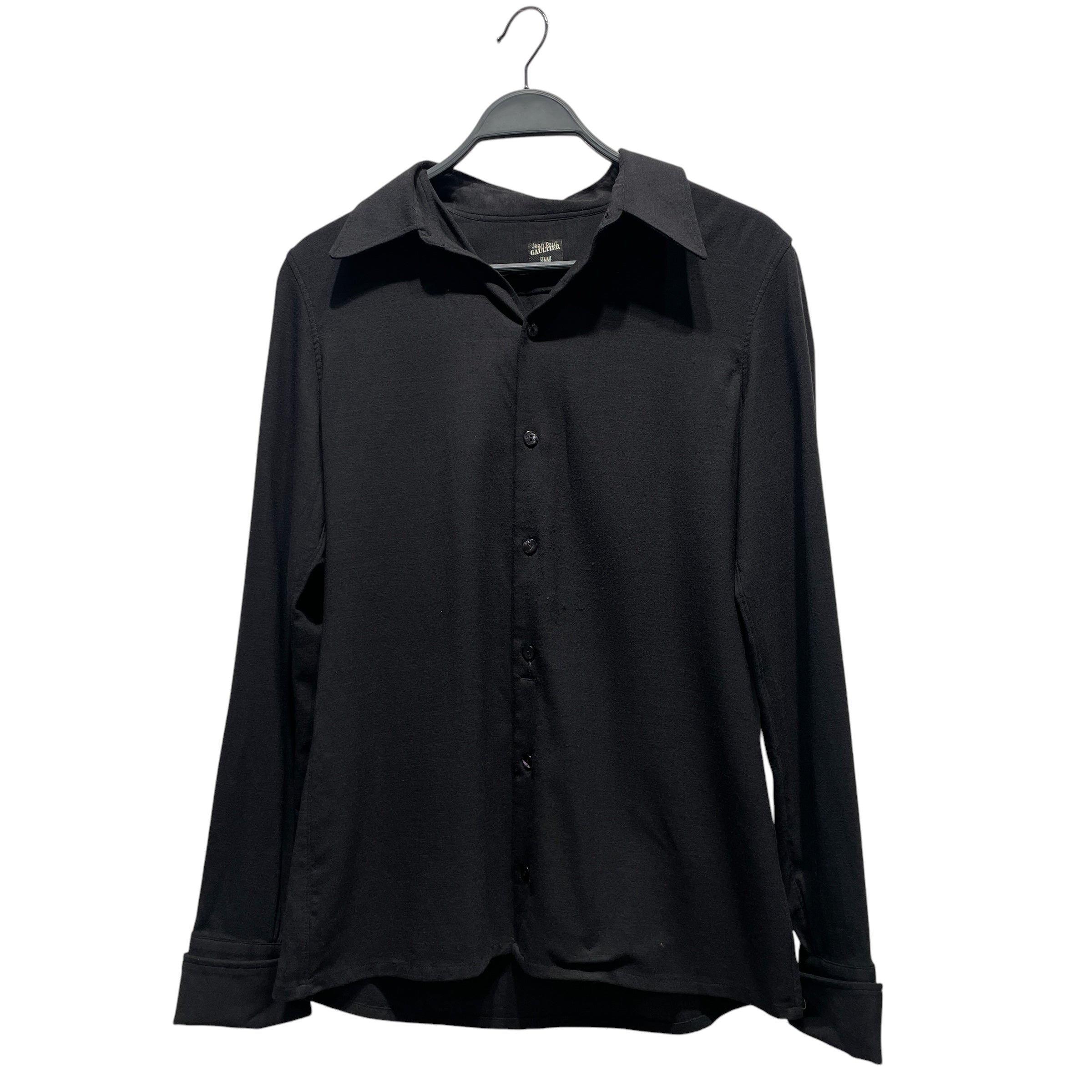 Jean Paul GAULTIER FEMME/Flannel Shirt/L/Cotton/BLK/ view 1