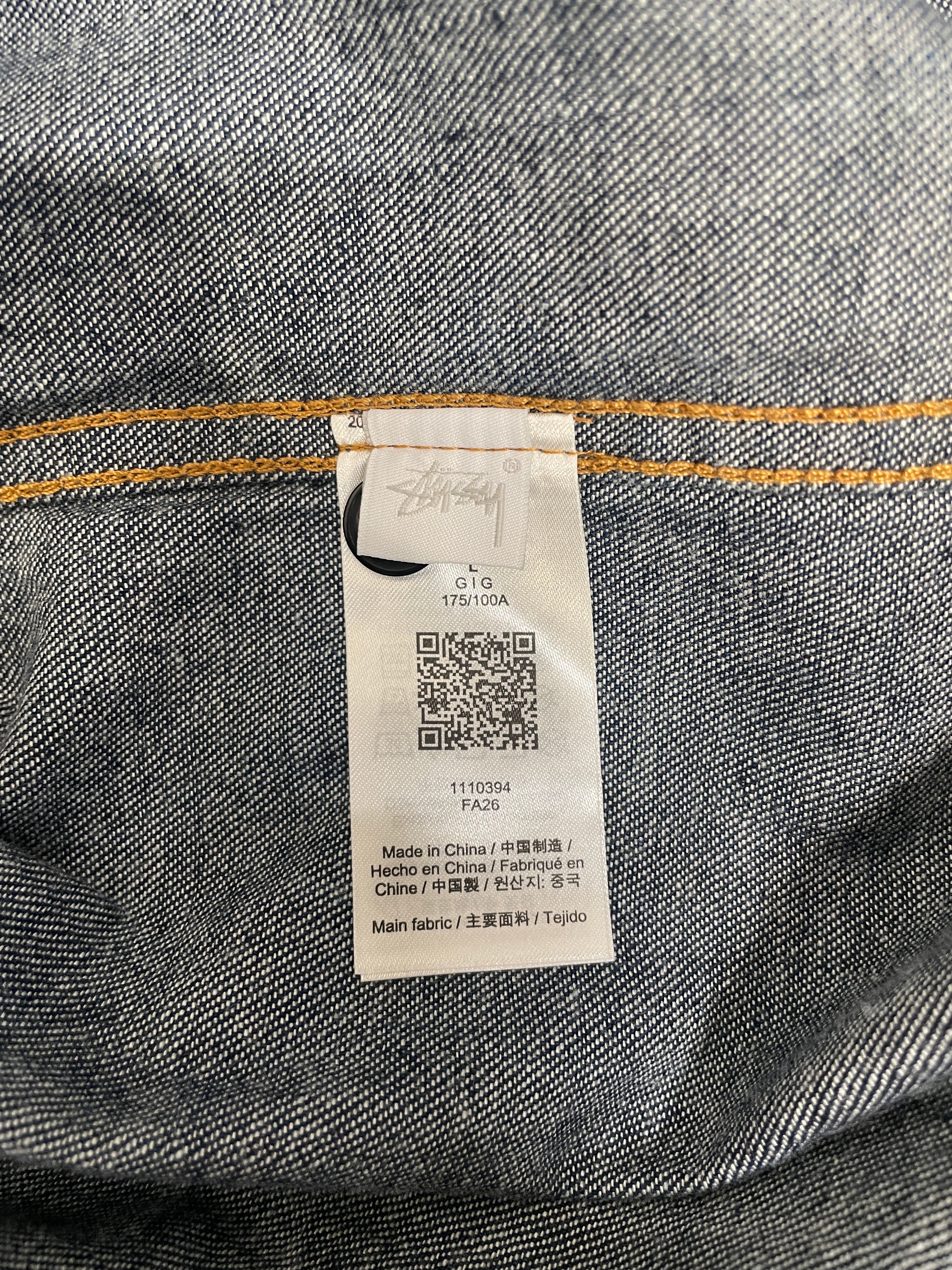 STUSSY/LS Shirt/L/Denim/NVY/Dress/STUSSY DENIM BUTTON DWN NWT view 5