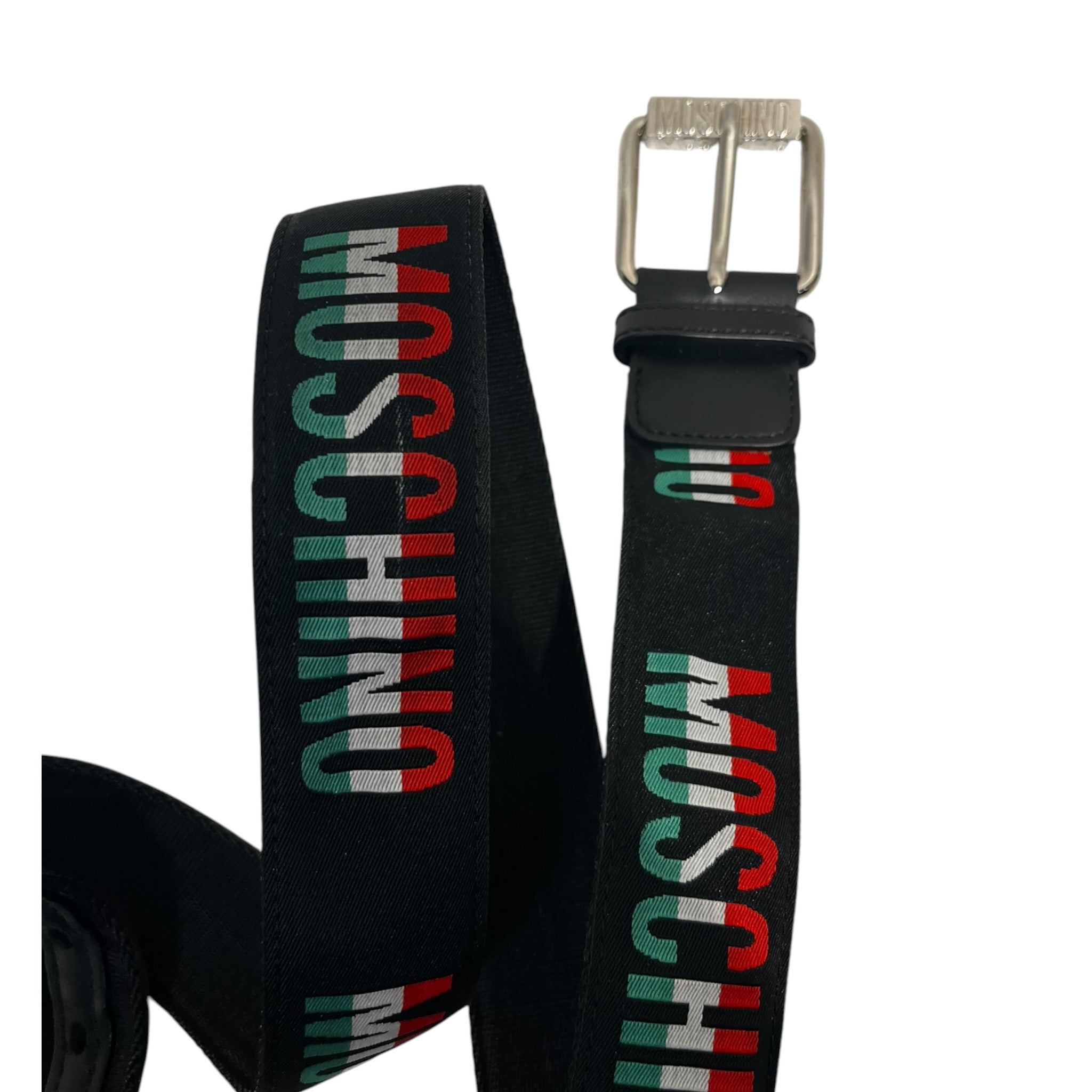 MOSCHINO/Belt/Cotton/BLK/M's/Couture Canvas Italy view 2