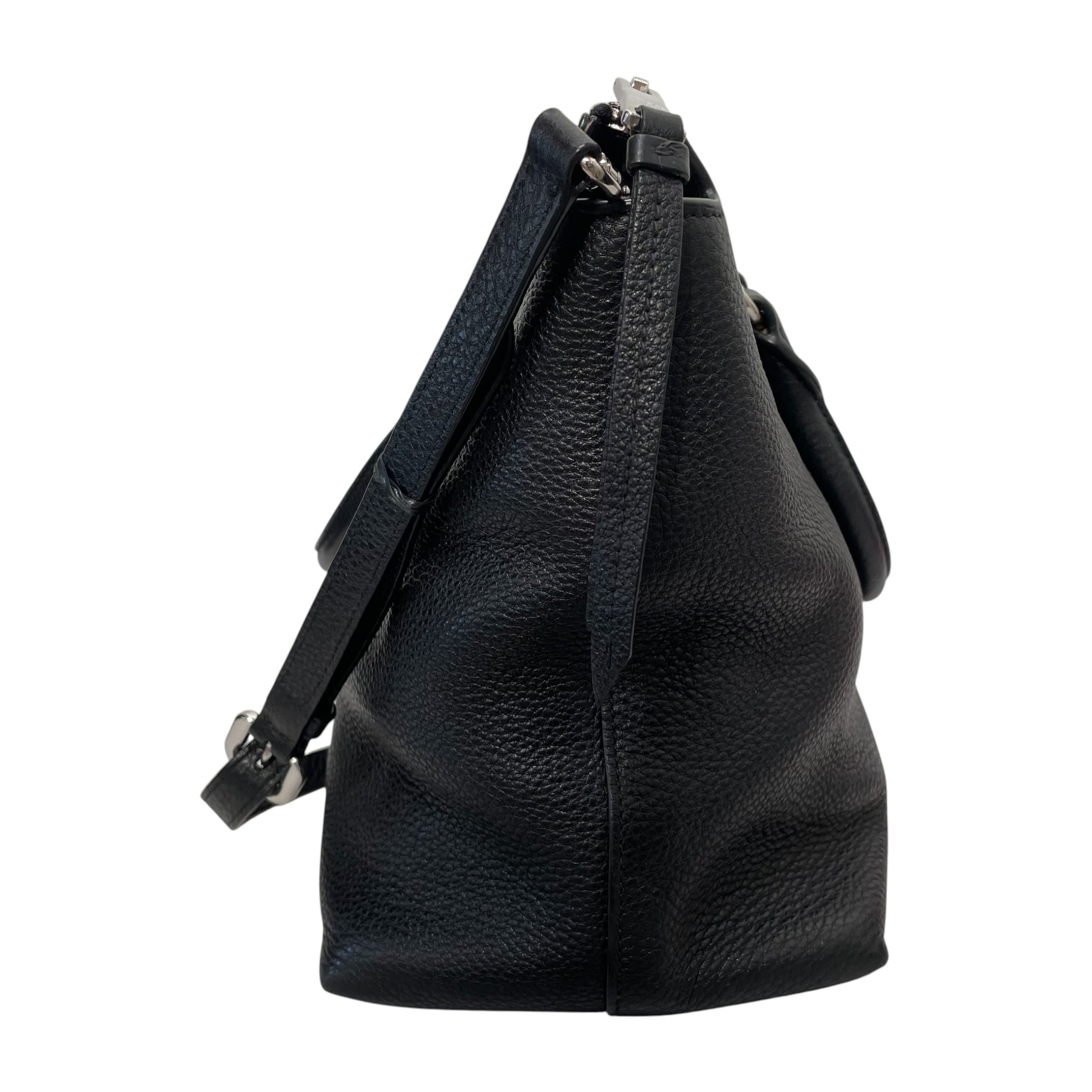 PRADA/Cross Body Bag/Leather/BLK/Nero Bag view 3