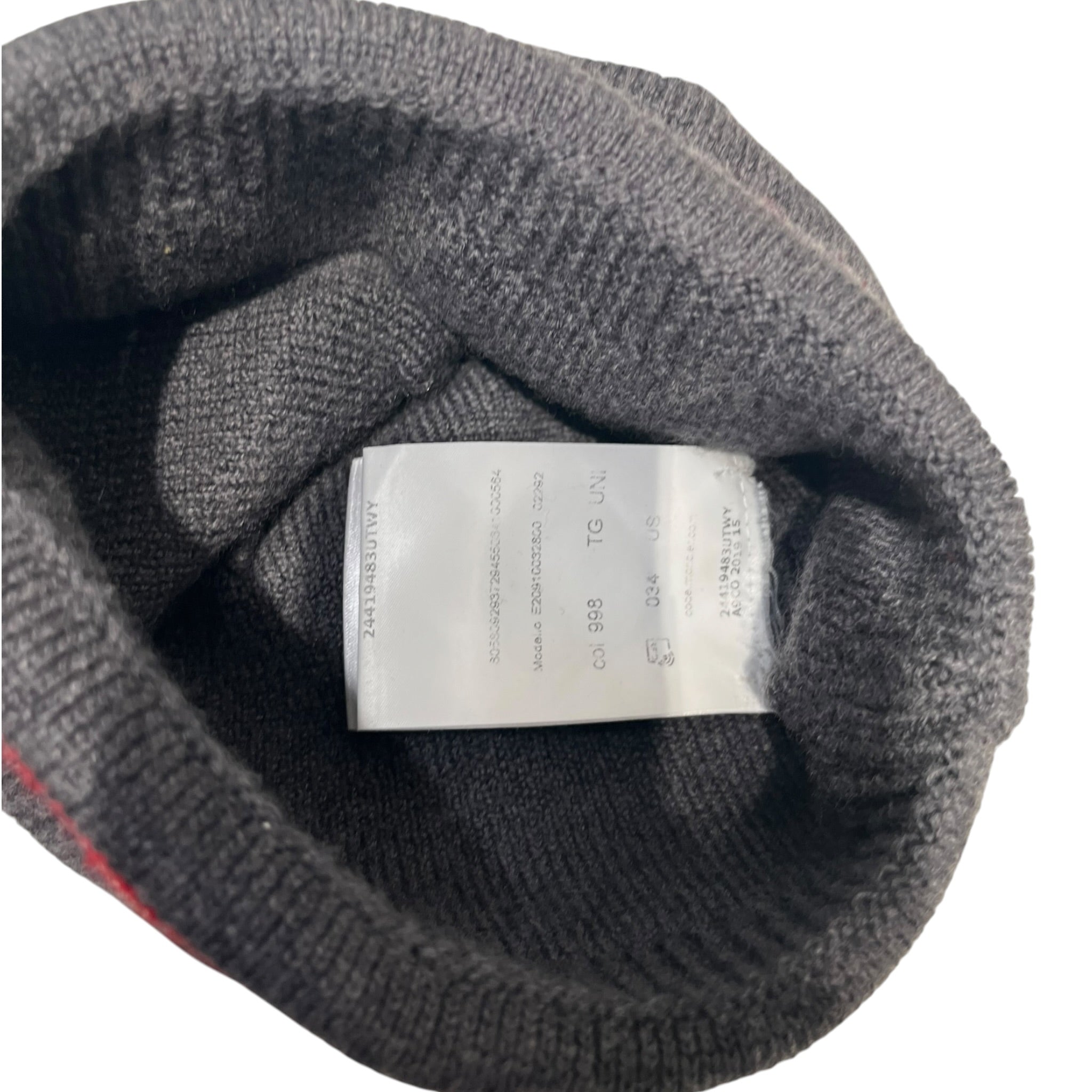 MONCLER/Beanie/OS/Stripe/Wool/GRY/M's/Virgin Wool Stripe Beanie view 3