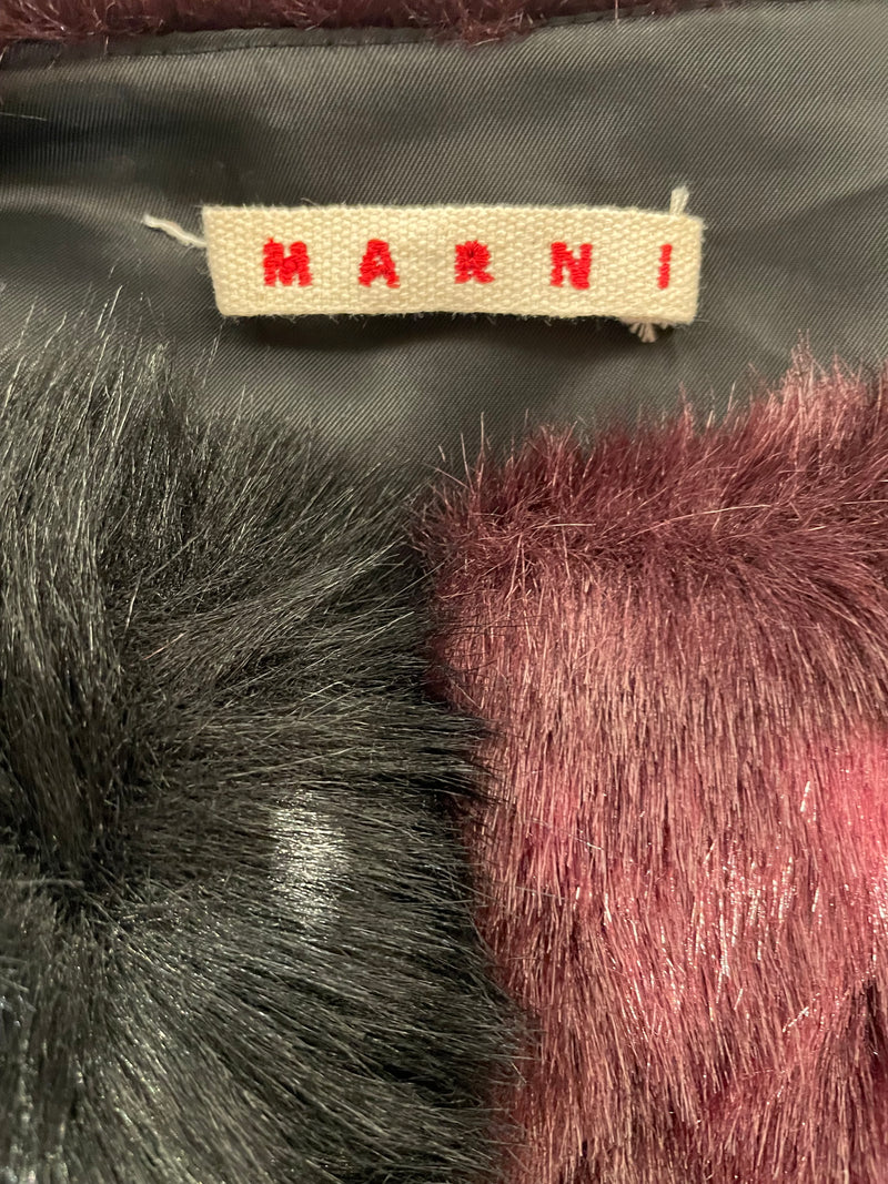 MARNI/Vest/10/All Over Print/Fake Fur/MLT/