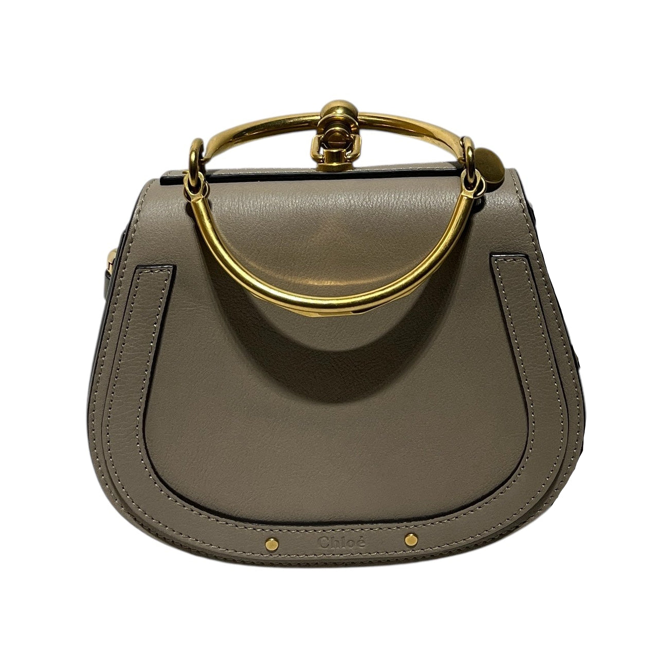 Chloe/Cross Body Bag/Leather/GRY/Nile Crossbody view 1