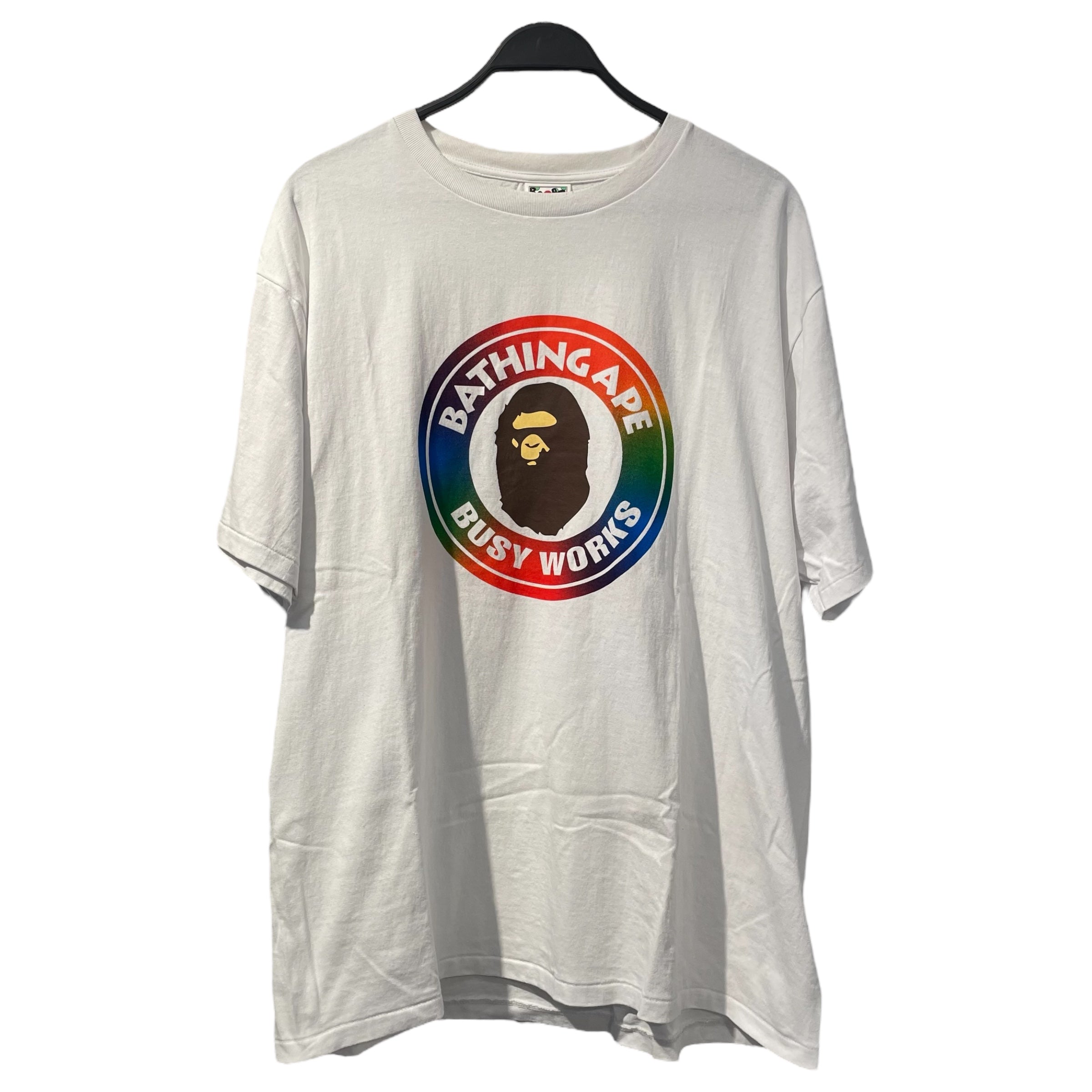 A BATHING APE/T-Shirt/XXL/Cotton/WHT/rainbo view 1