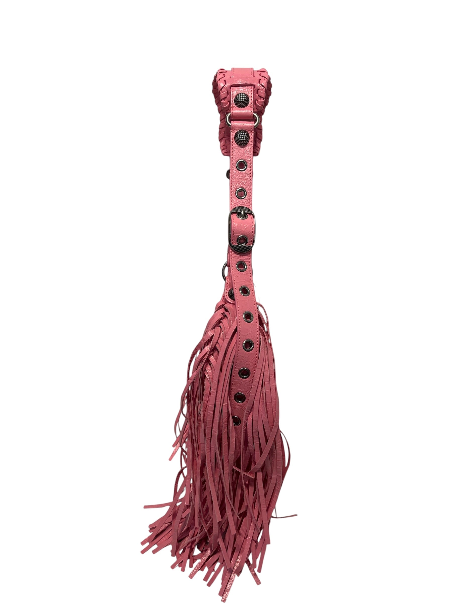BALENCIAGA/Hand Bag/Lambskin/PNK/Le cagole Fringe shoulder bag view 4