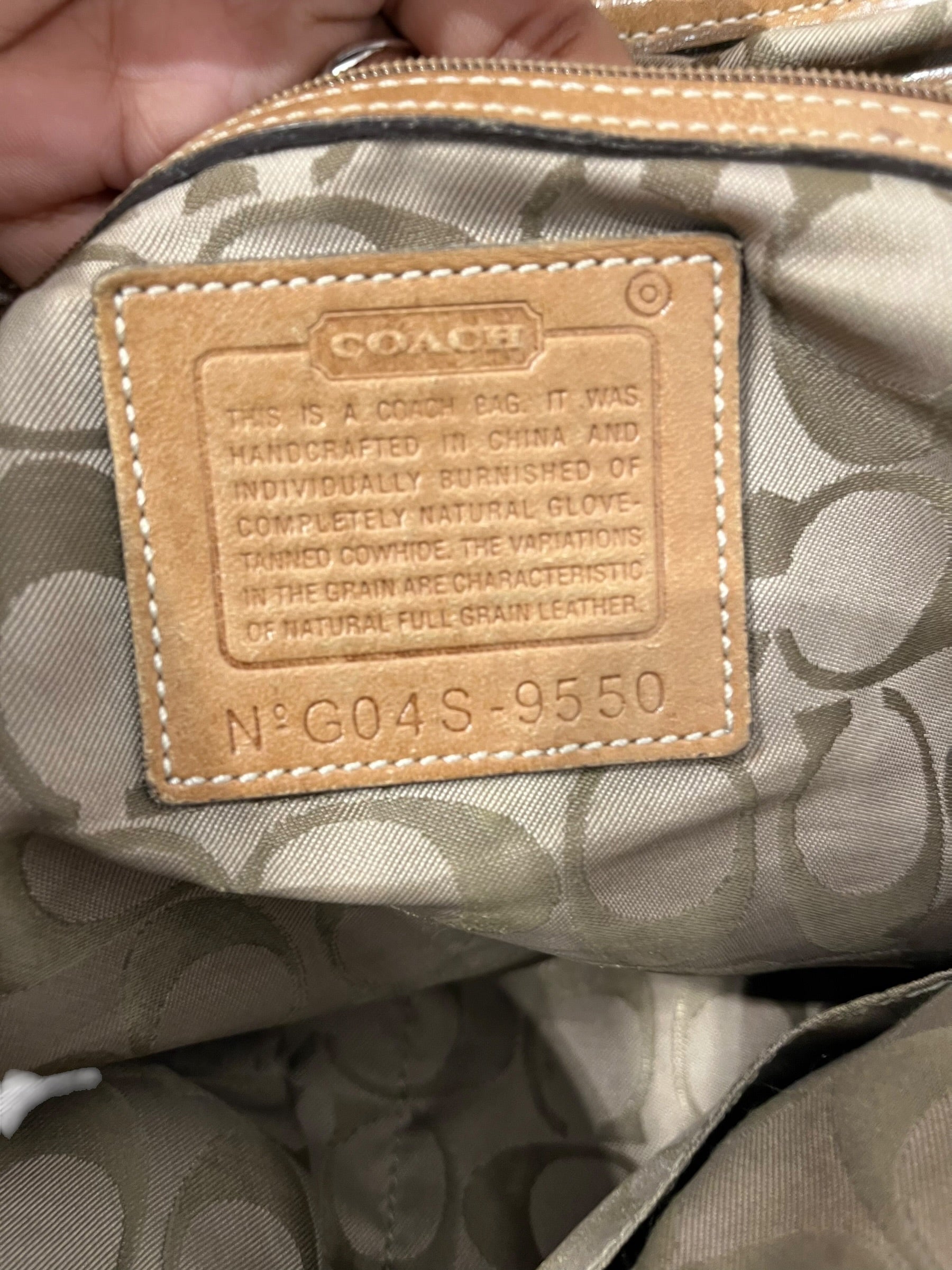 COACH/Bag/Leather/BRW/SILVER BUCKLE FOLD CLOSURE view 6