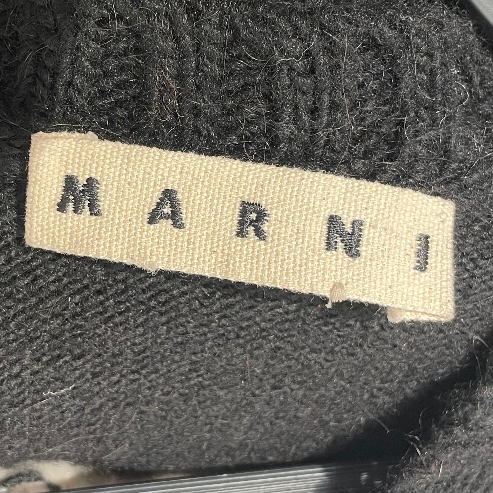 MARNI/Heavy Sweater/52/Wool/BLK/ view 3