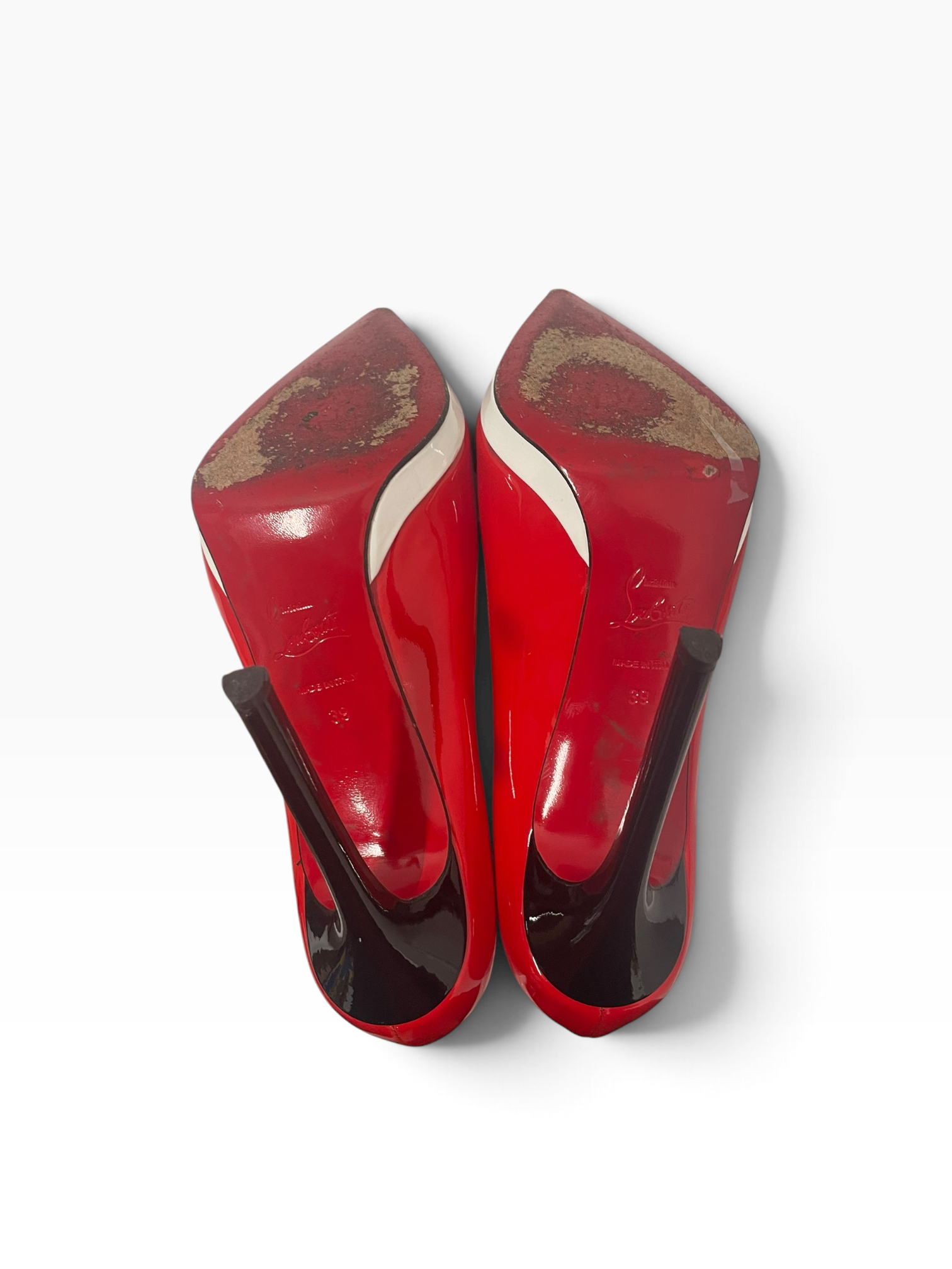 Christian Louboutin/Heels/EU 39/Faux Leather/RED/ view 4