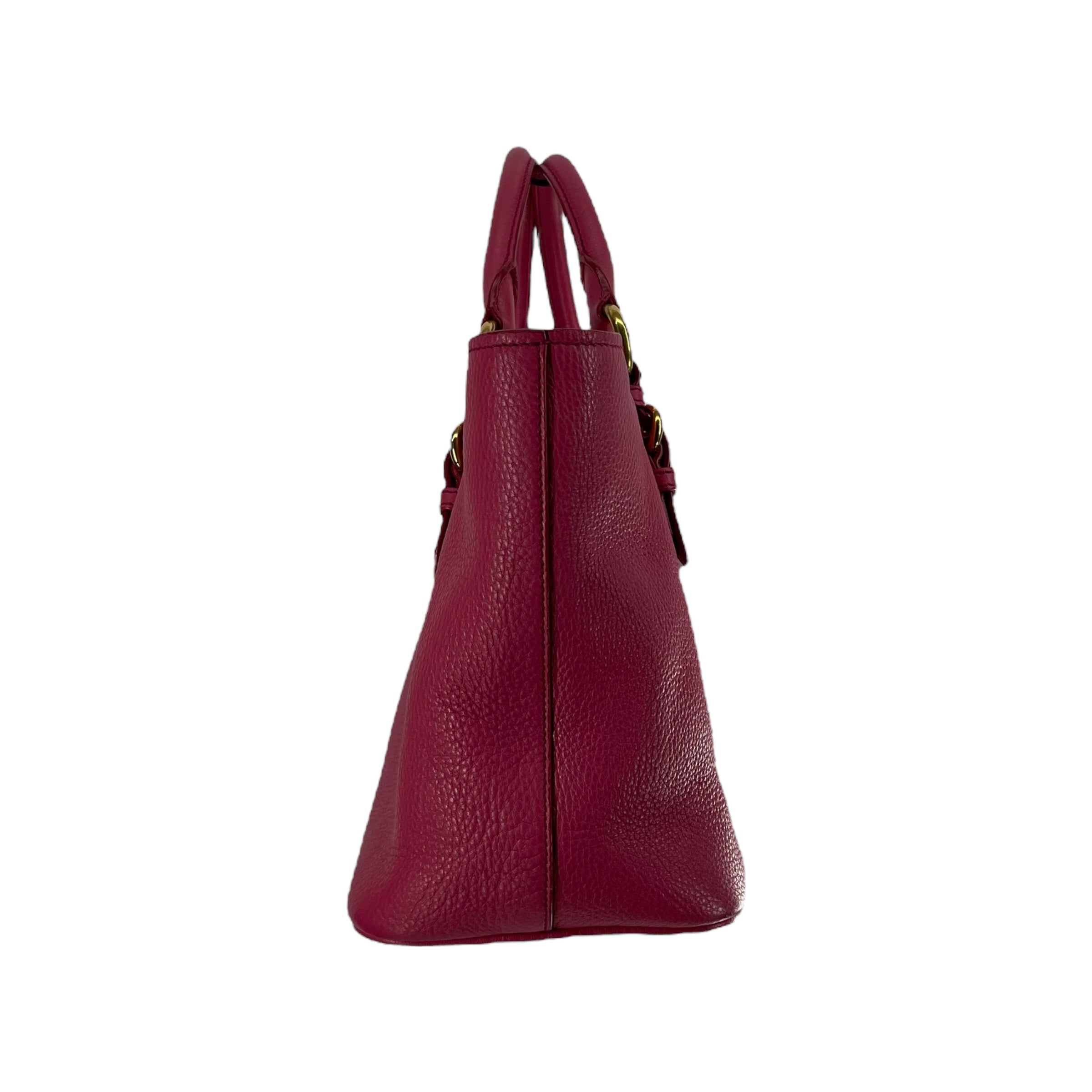 MIU MIU/Hand Bag/Leather/PNK/GOLD HARDWARE view 3