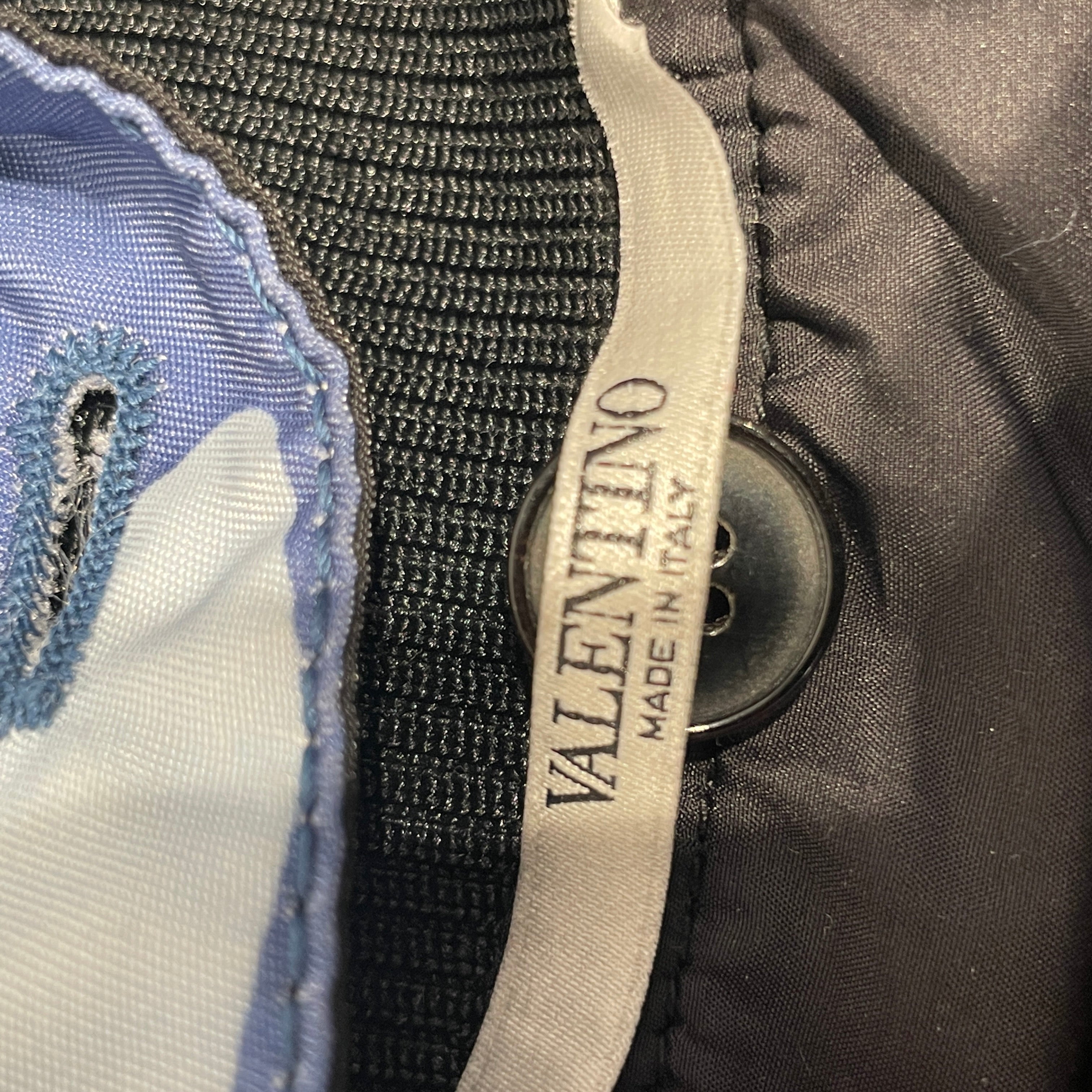 VALENTINO/Flight Jkt/42/Polyester/BLU/Camouflage/BLUE AND GREEN CAMO view 3