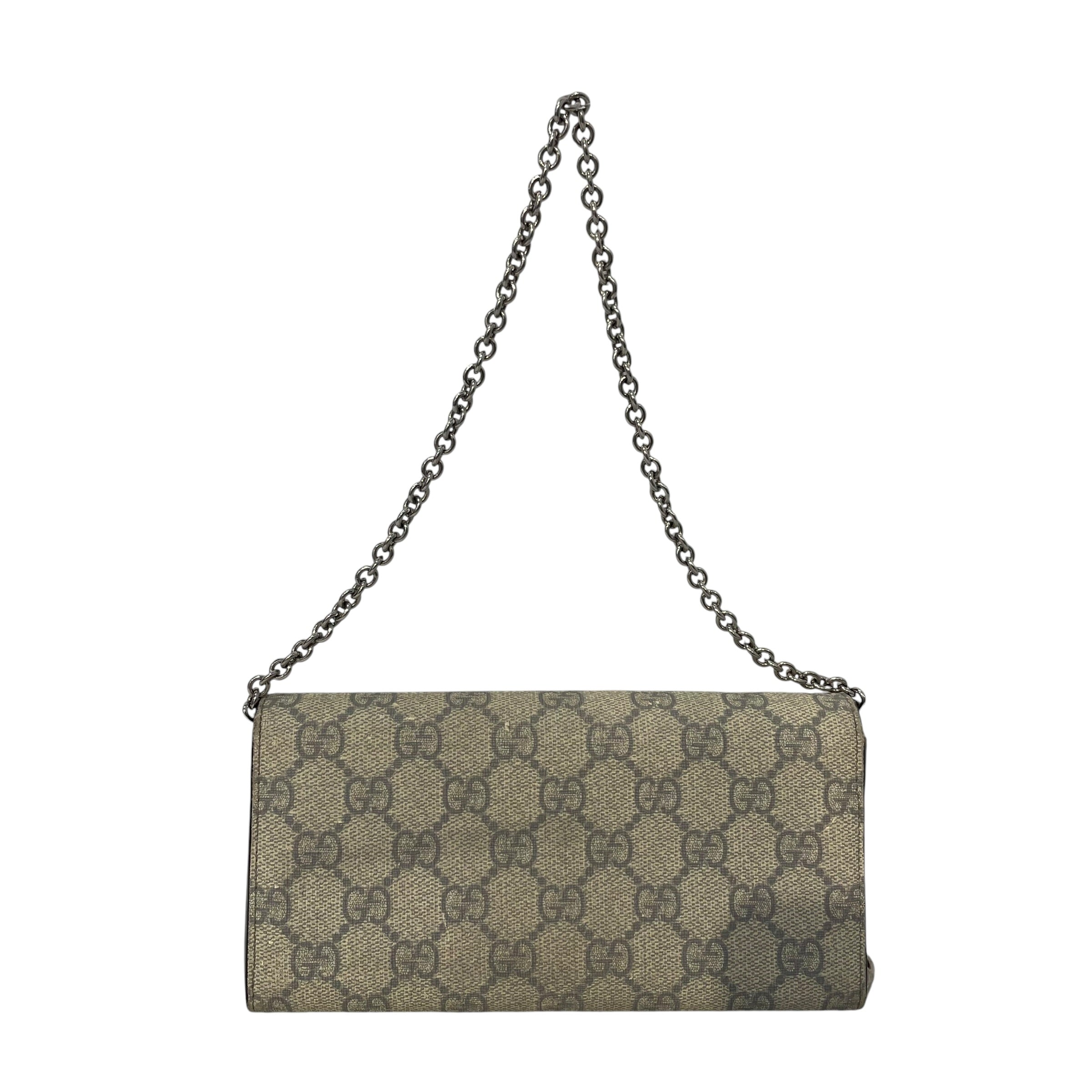 GUCCI/Long Wallet/Monogram/Leather/BEG/L's/continental gg coated canvas w view 2