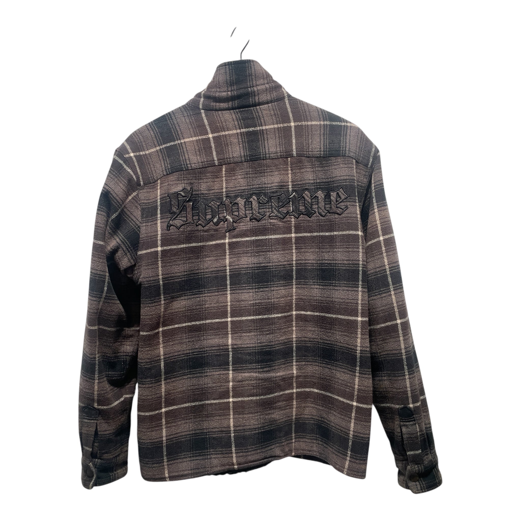 Supreme/Fleece Jkt/S/Wool/BRW/Plaid/SUPREME FW22 SHEARLING LINED view 2