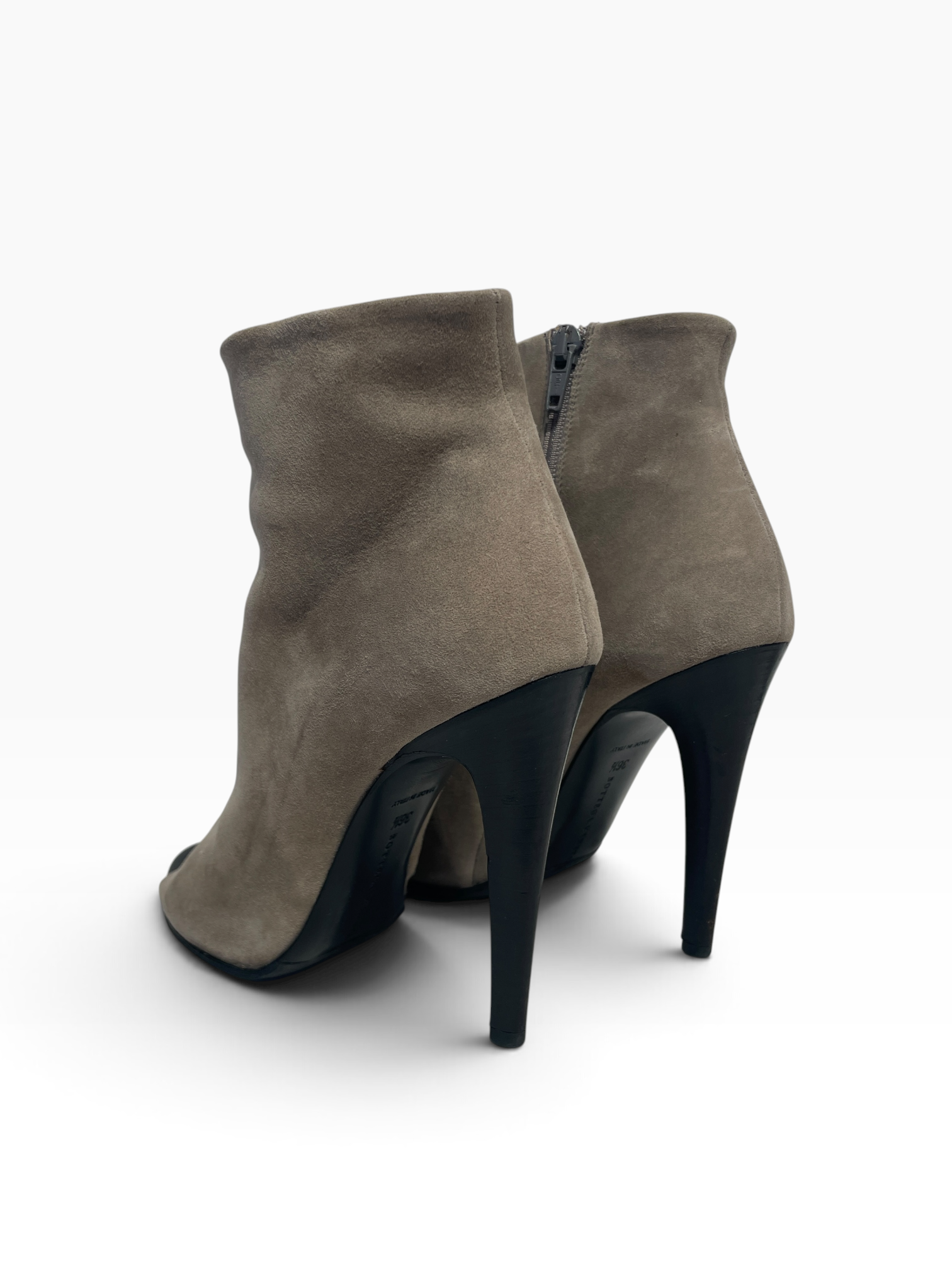 BOTTEGA VENETA/Heels/EU 36.5/Suede/BEG/booties view 2