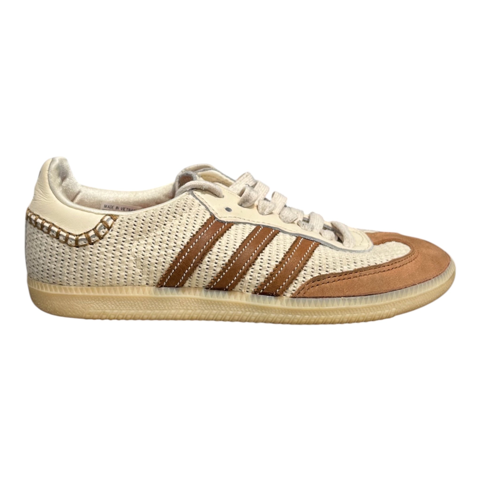 adidas/WALES BONNER/Low-Sneakers/US 5/Leather/CRM/SAMBA CRM WHT BRWN view 3