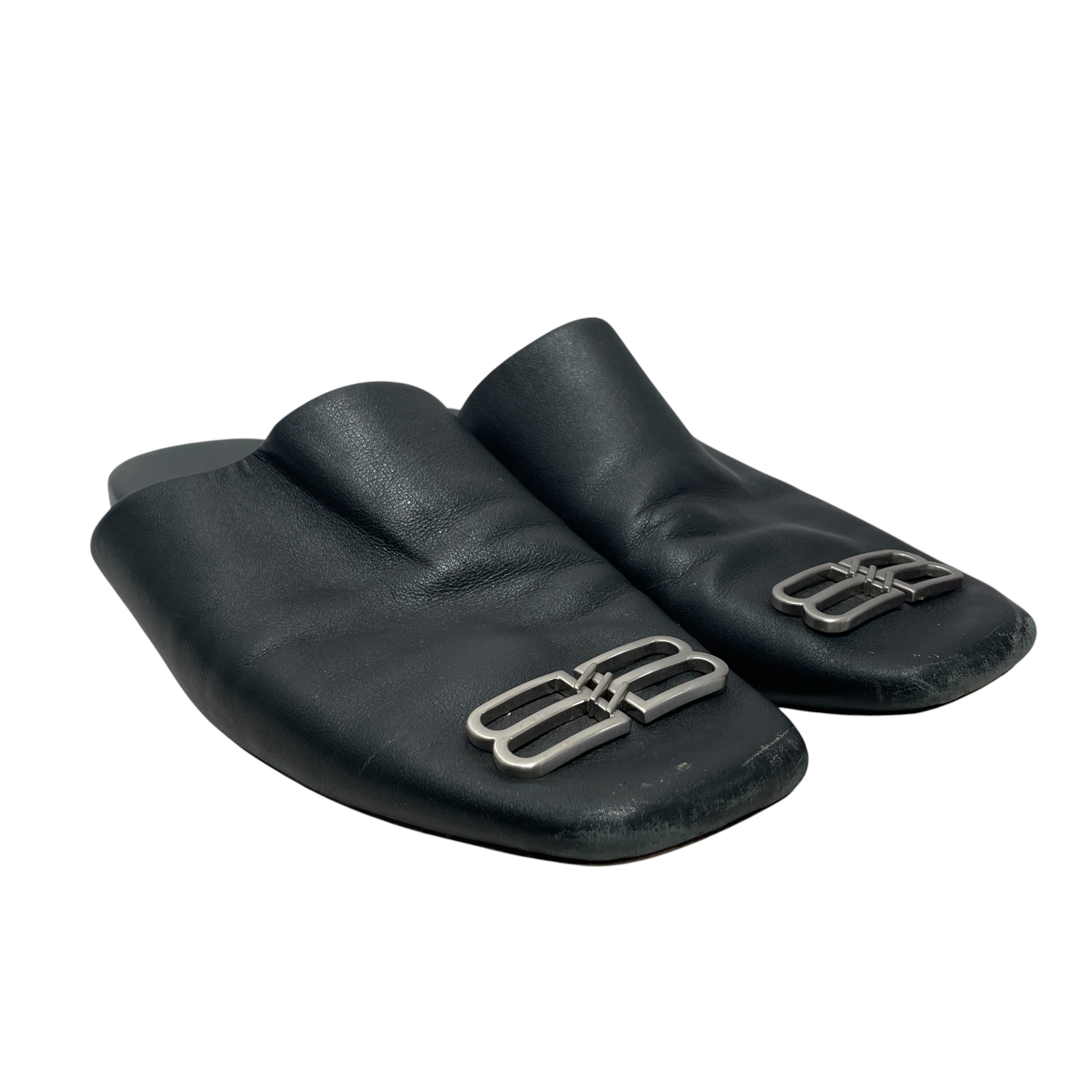 BALENCIAGA/Sandals/EU 43/Leather/BLK/BB view 1