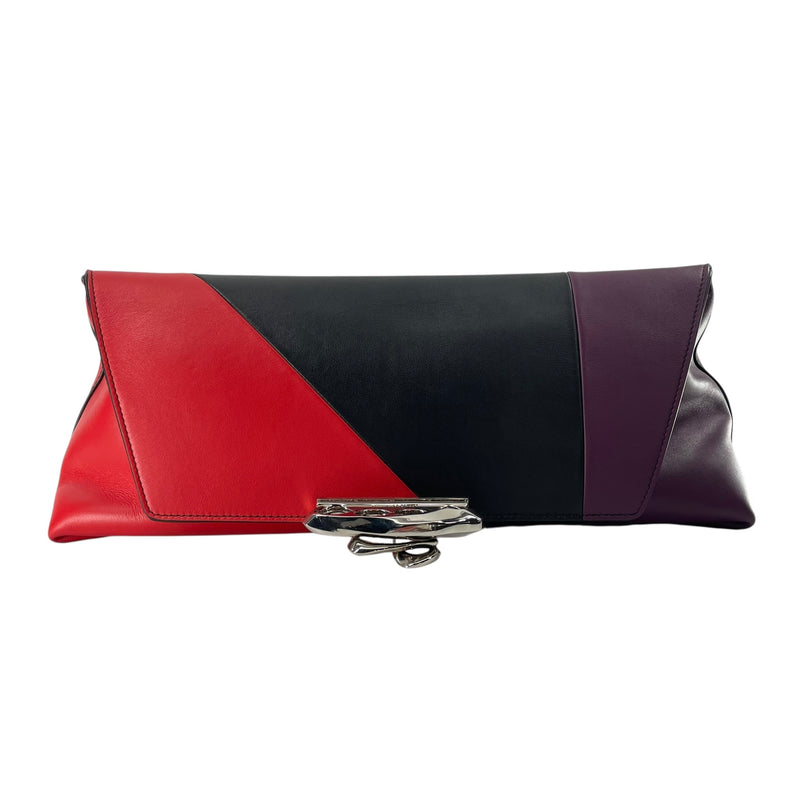 Alexander McQueen/Cross Body Bag/Leather/BLU/SCALES + BRASS KNUCKLE