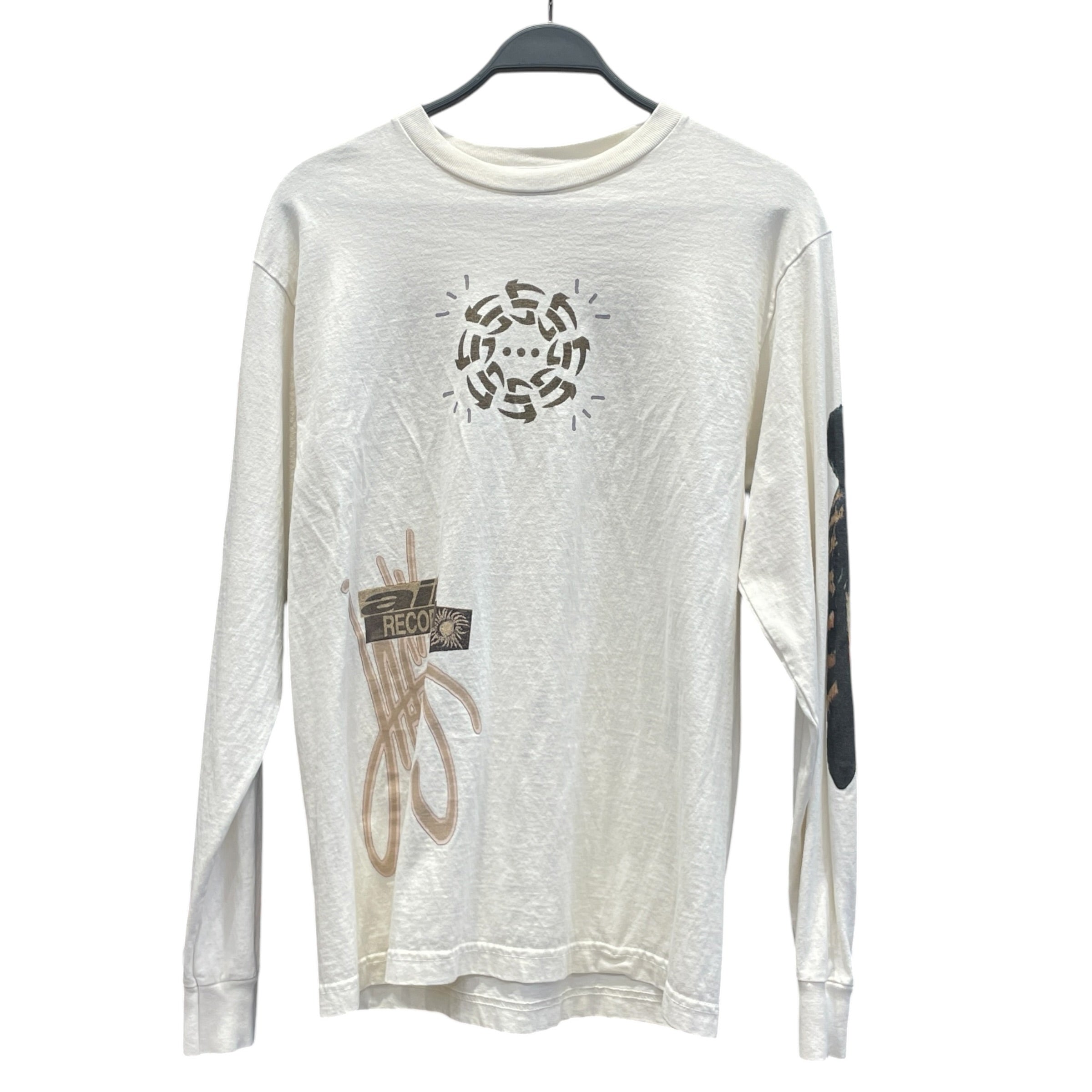 CACTUS JACK/LS T-Shirt/M/Cotton/WHT/All Over Print/AIR RECORDS TEE view 1