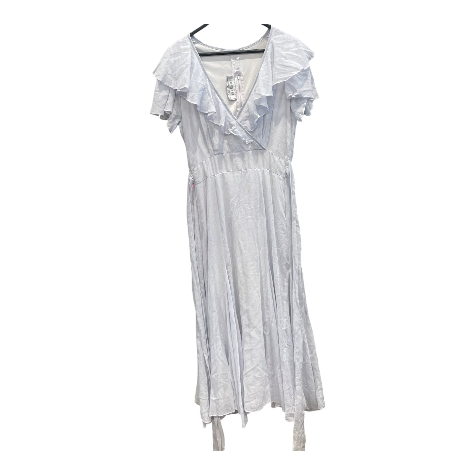 Vintage/SL Dress/L/Stripe/Cotton/WHT/L MAGNIN COTTON EYELET MAXI view 1